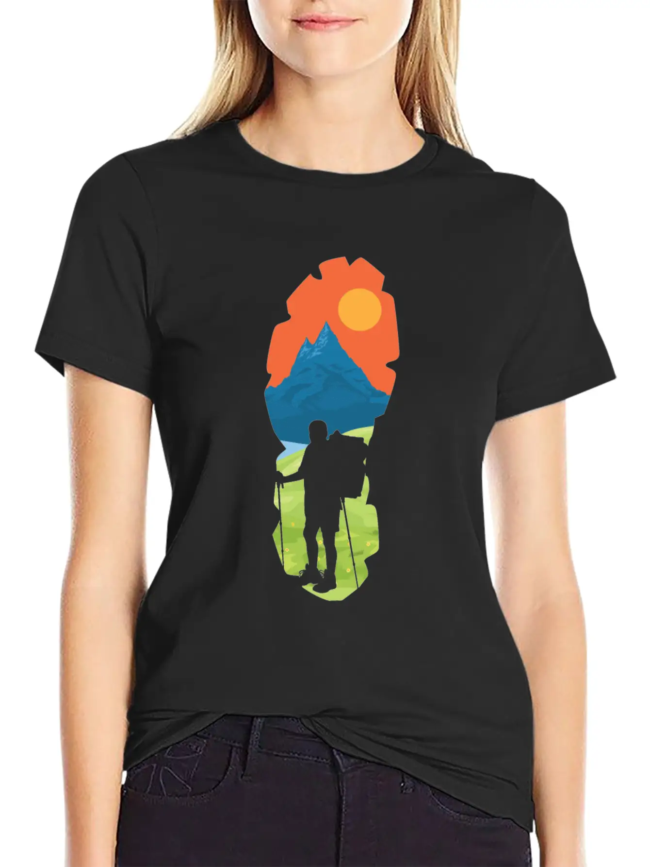 Hiking Classic Cotton Tee – Unisex Comfort For Any Season