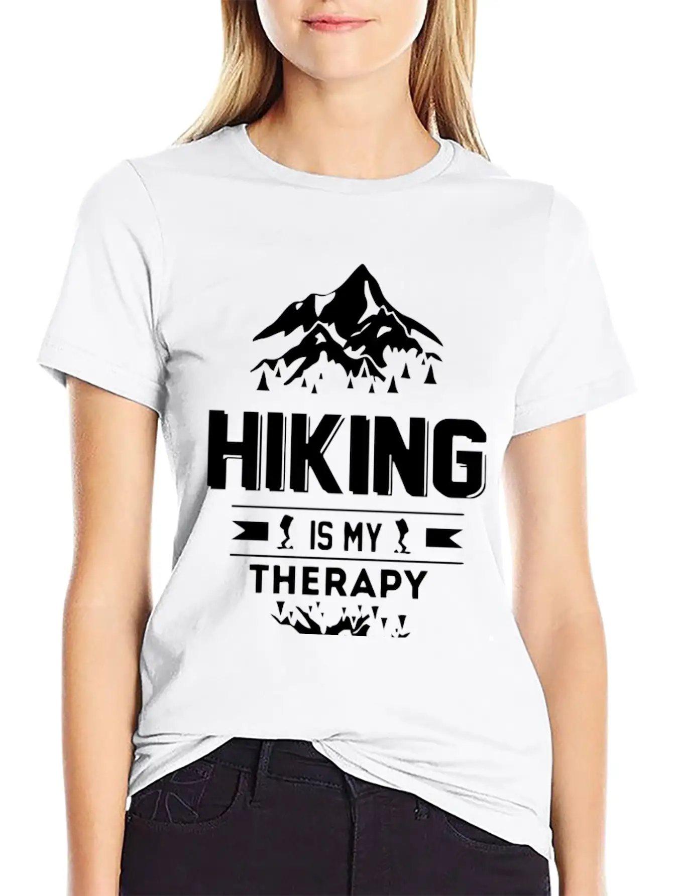 Hiking Is My Therapy Classic Cotton Tee – Unisex Comfort For Any Season