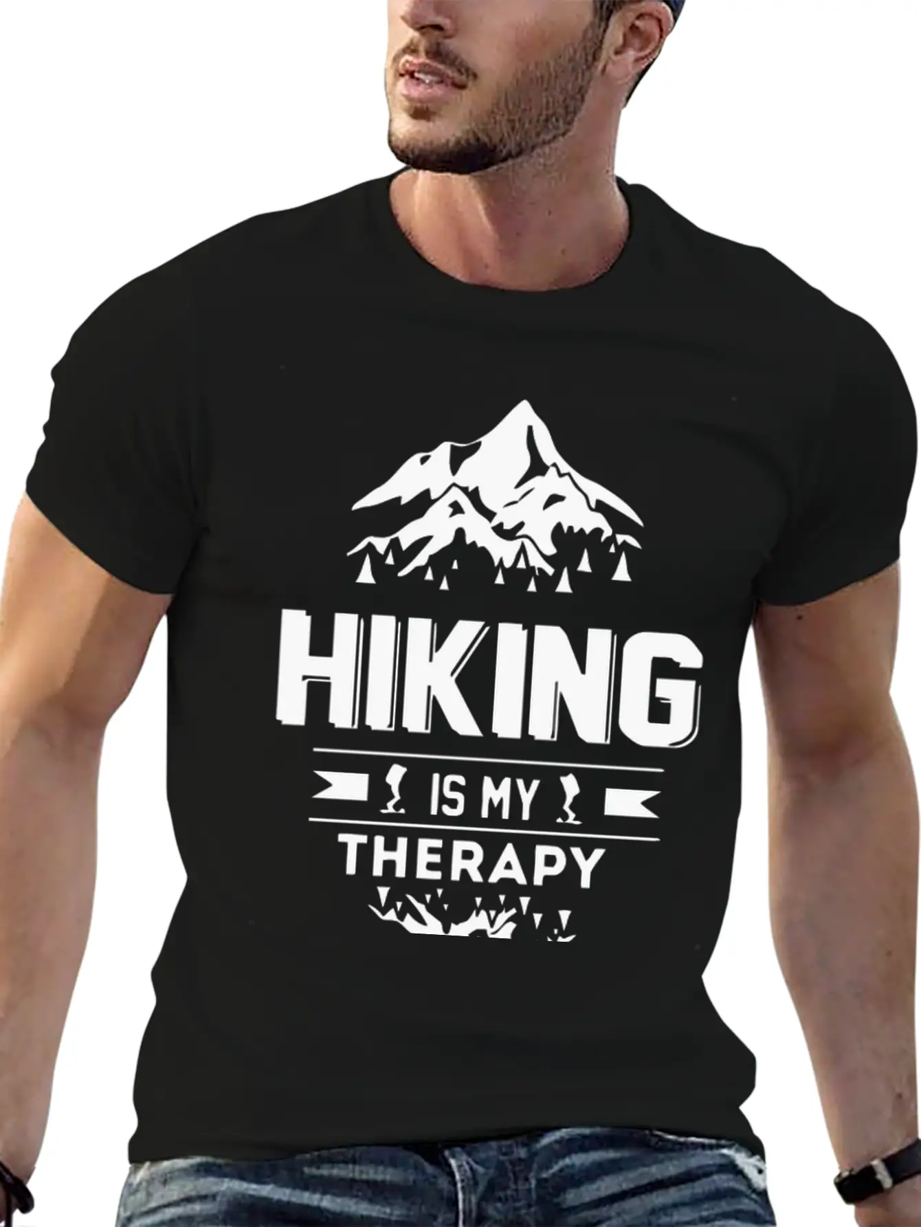 Hiking Is My Therapy Classic Cotton Tee – Unisex Comfort For Any Season