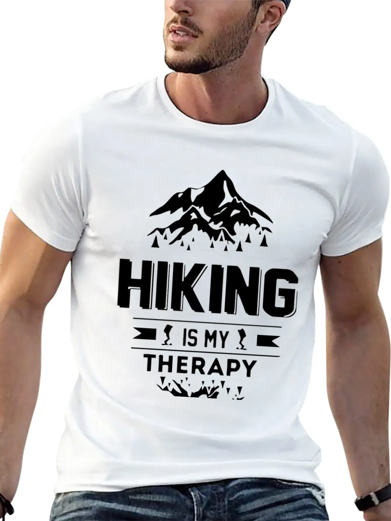 Hiking Is My Therapy Classic Cotton Tee – Unisex Comfort For Any Season