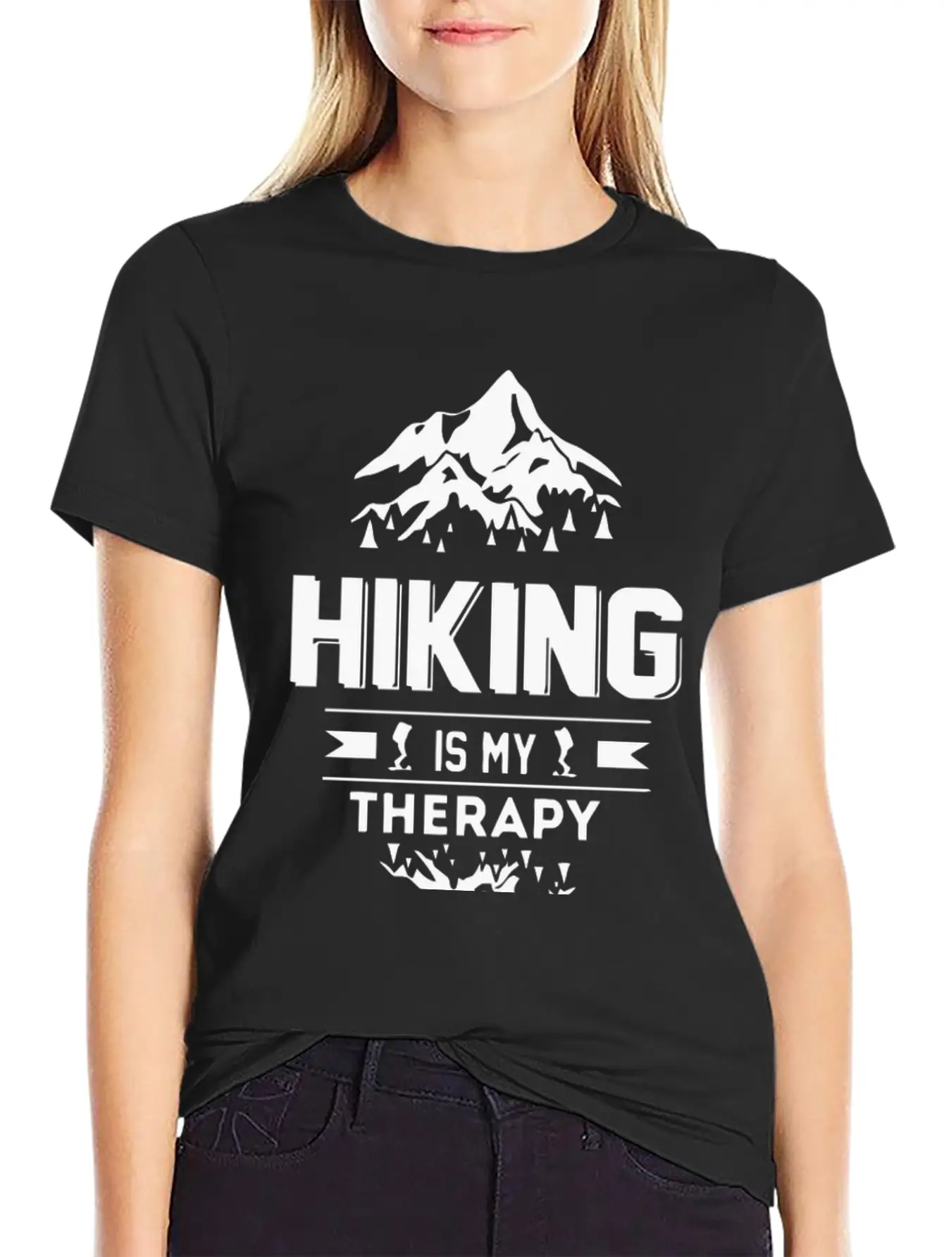 Hiking Is My Therapy Classic Cotton Tee – Unisex Comfort For Any Season