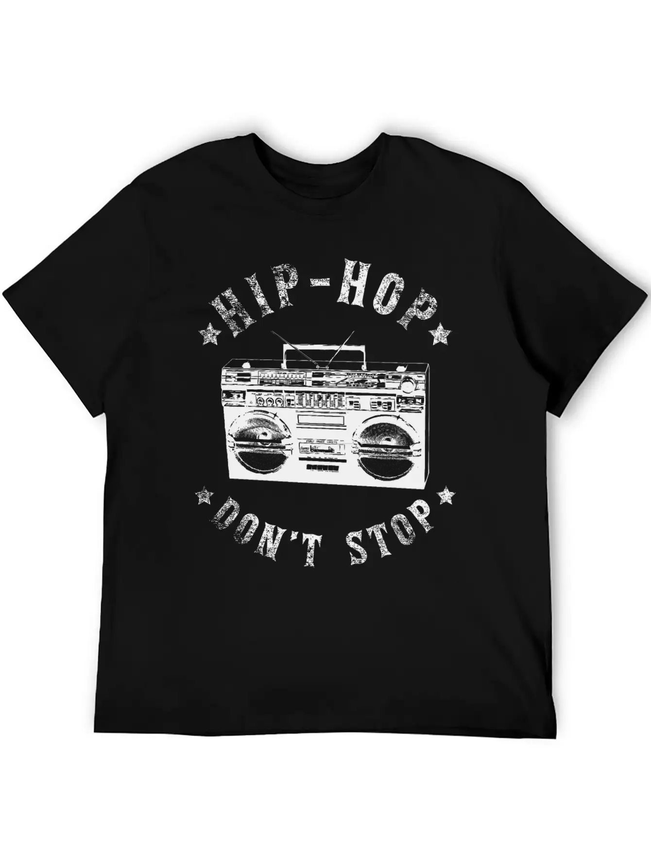 Hip Hop Don't Stop Simple Everyday Graphic Tee – Lightweight Summer Wear