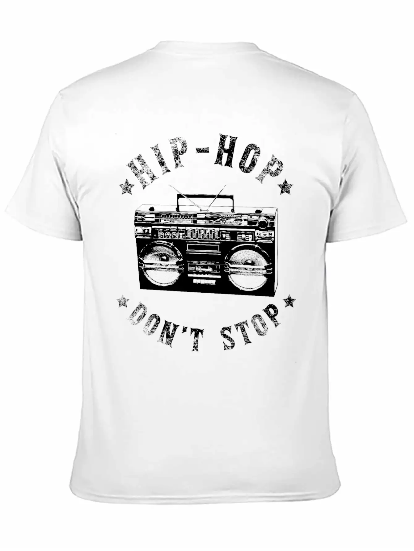 Hip Hop Don't Stop Simple Everyday Graphic Tee – Lightweight Summer Wear