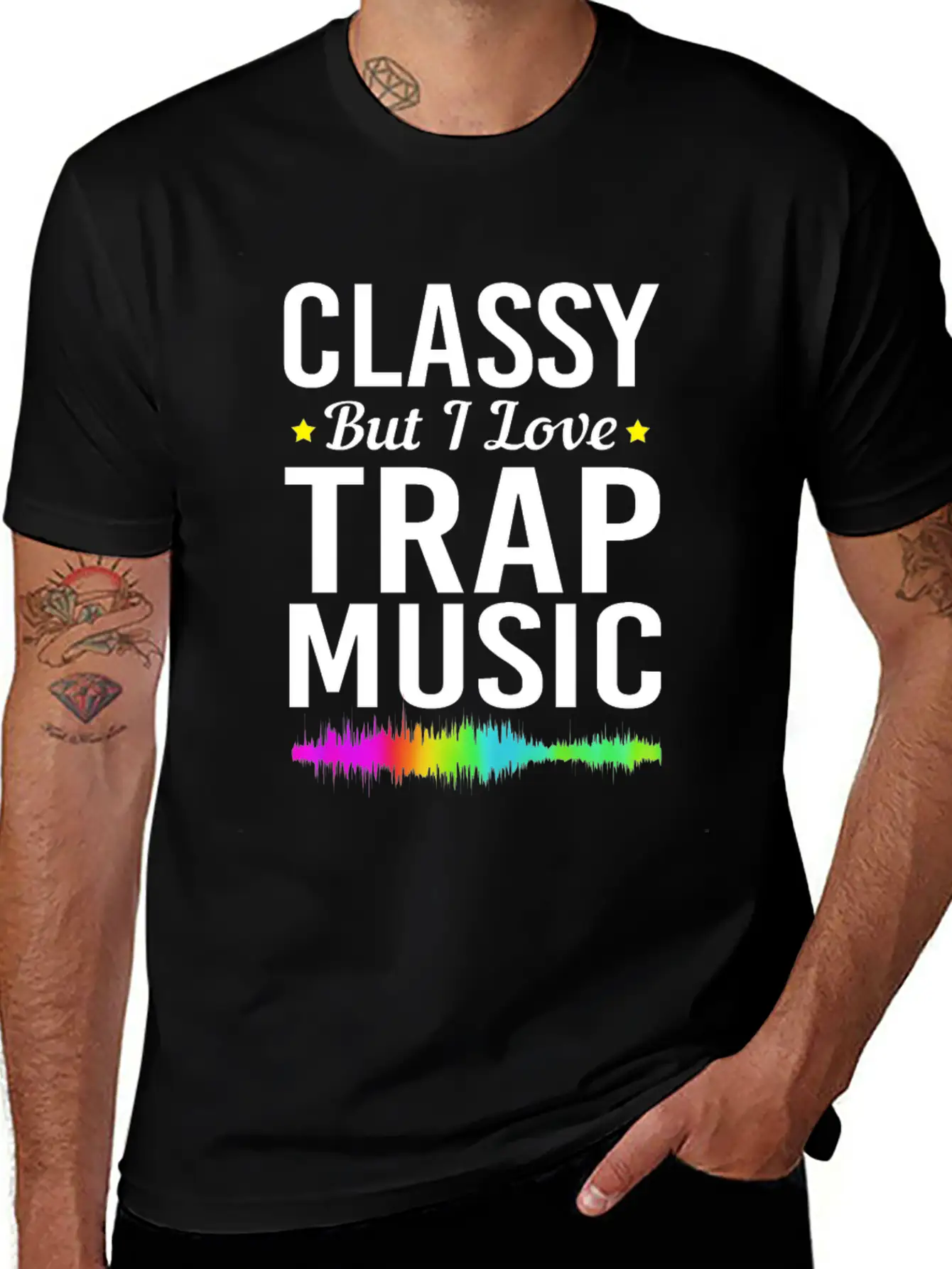 Hip Hop Music Party Trap Music For Women Casual Graphic T-Shirt – Simple And Comfortable Daily Wear