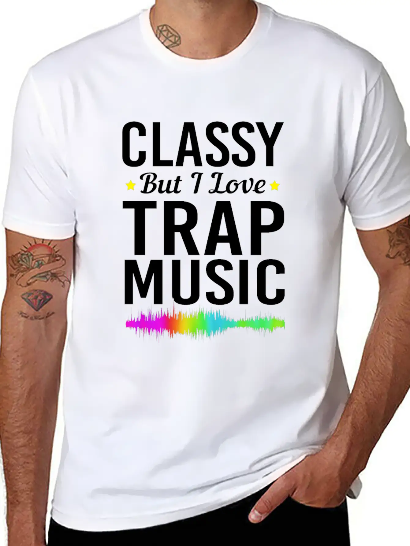 Hip Hop Music Party Trap Music For Women Casual Graphic T-Shirt – Simple And Comfortable Daily Wear