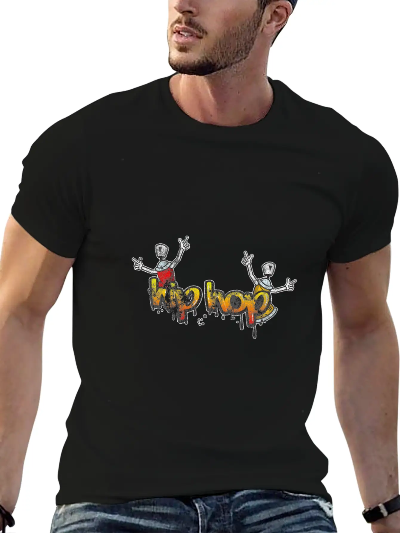 Hip Hop On The Streets Classic Cotton Tee – Unisex Comfort For Any Season