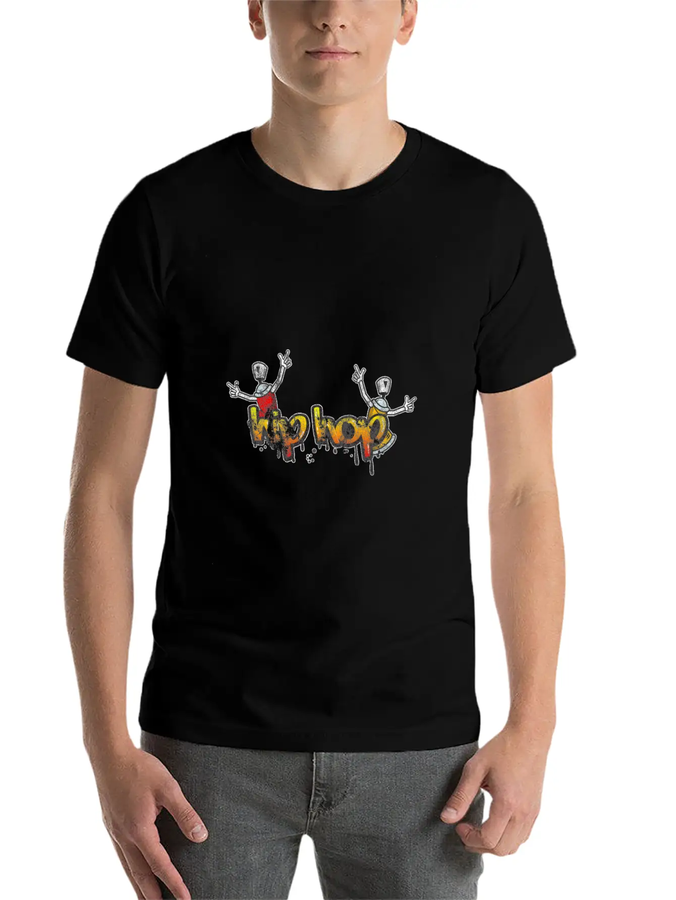 Hip Hop On The Streets Classic Cotton Tee – Unisex Comfort For Any Season