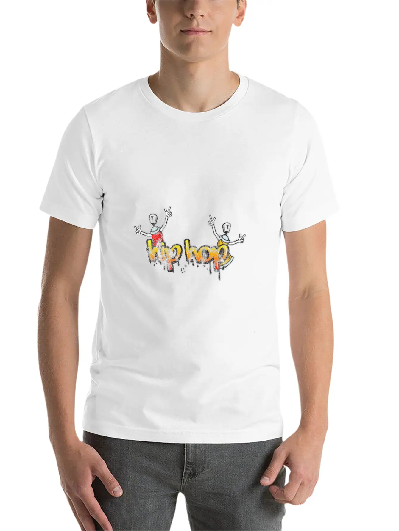 Hip Hop On The Streets Classic Cotton Tee – Unisex Comfort For Any Season