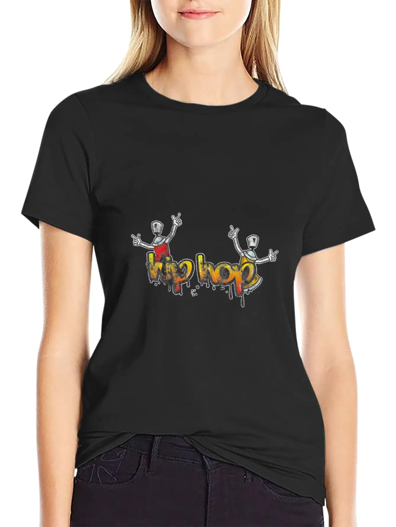 Hip Hop On The Streets Classic Cotton Tee – Unisex Comfort For Any Season