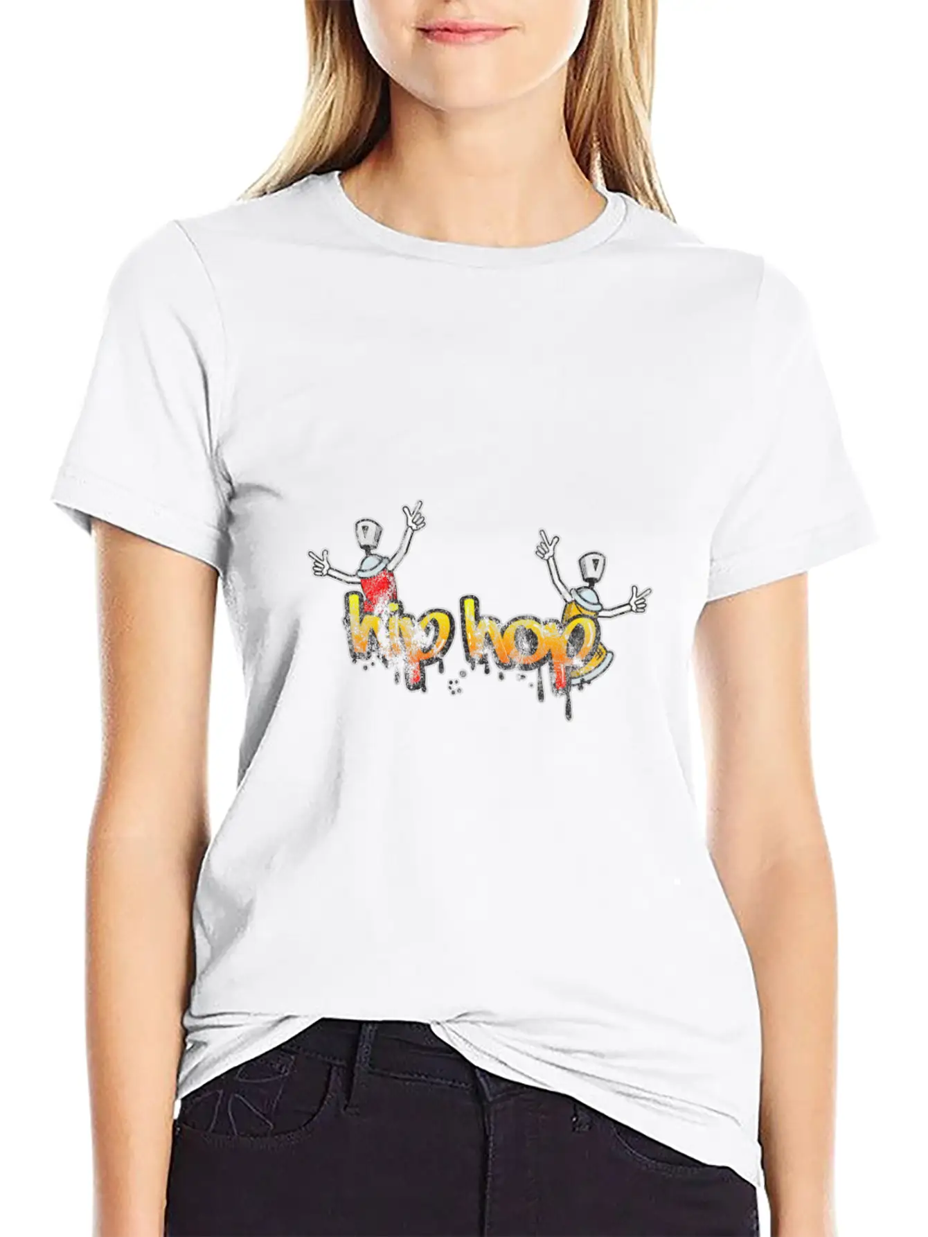Hip Hop On The Streets Classic Cotton Tee – Unisex Comfort For Any Season