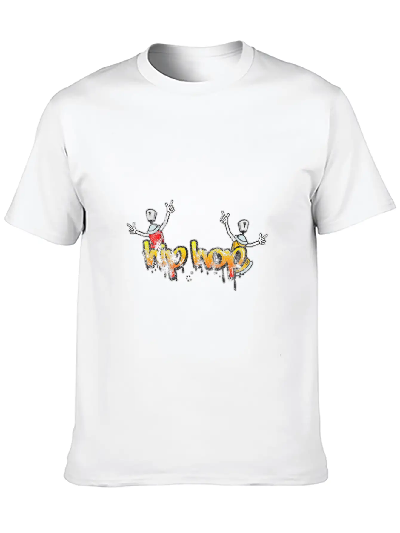 Hip Hop On The Streets Classic Cotton Tee – Unisex Comfort For Any Season