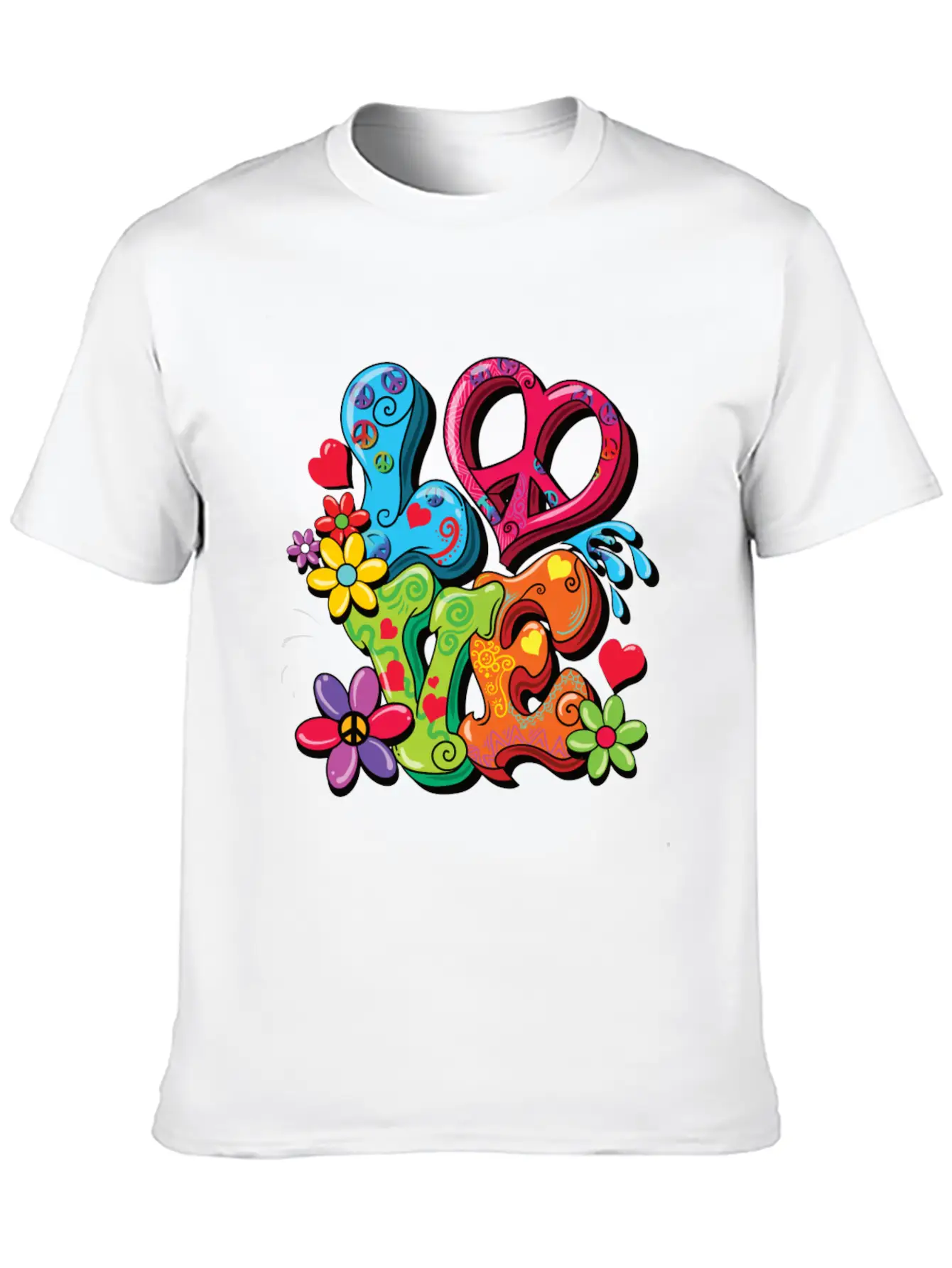 Hippie Costume Casual Graphic T-Shirt – Simple And Comfortable Daily Wear