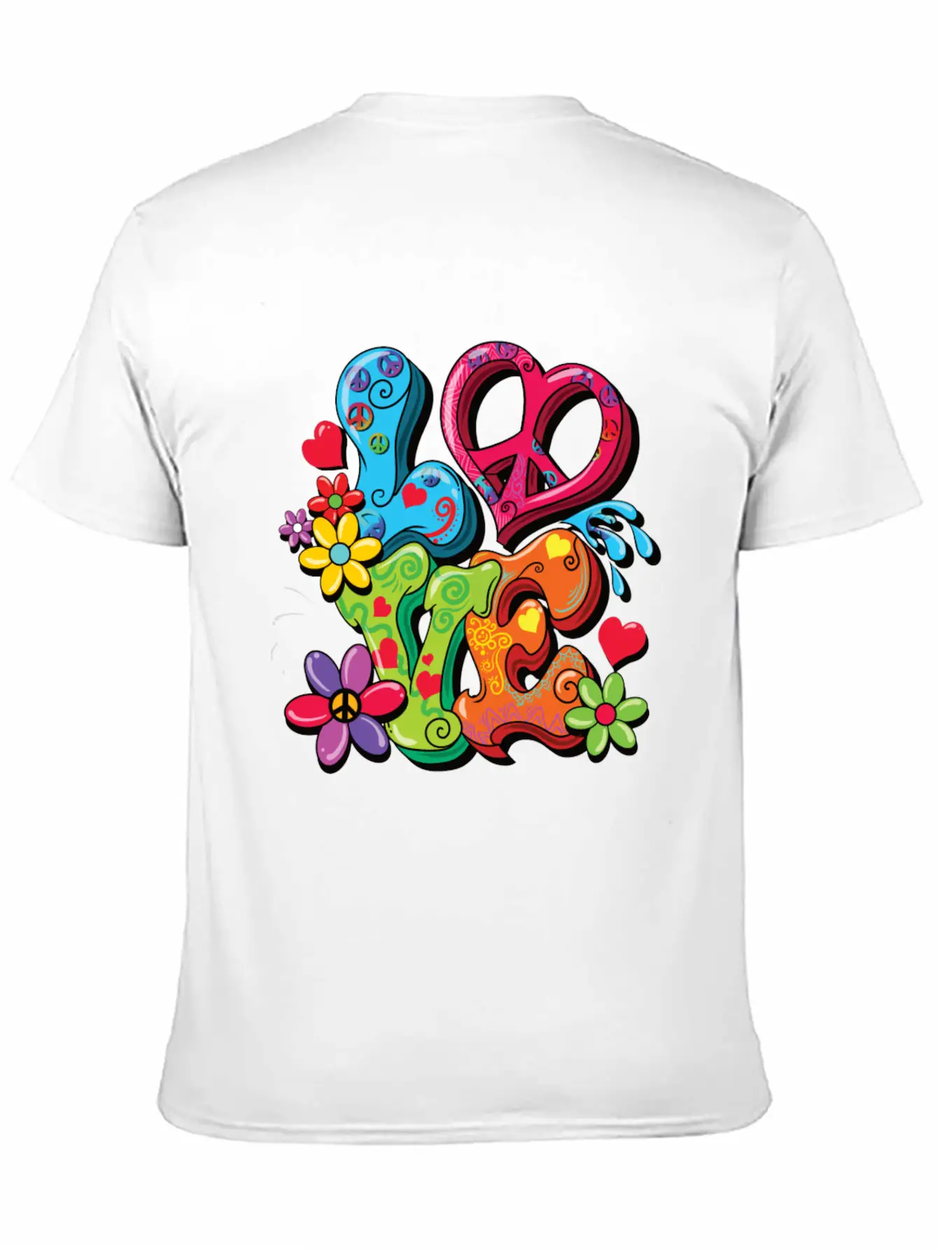 Hippie Costume Casual Graphic T-Shirt – Simple And Comfortable Daily Wear