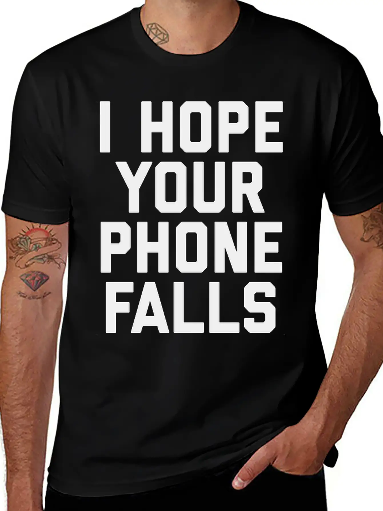 Hope Your Phone In Toilet Funny Offensive Quote Essential Unisex Summer Tee – Soft Cotton Casual Fit