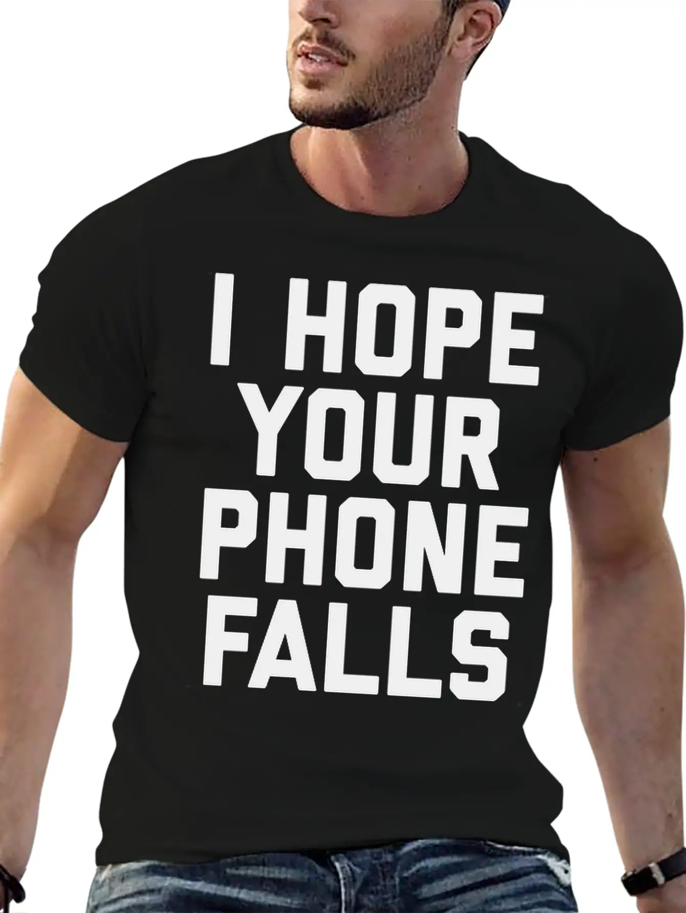 Hope Your Phone In Toilet Funny Offensive Quote Essential Unisex Summer Tee – Soft Cotton Casual Fit