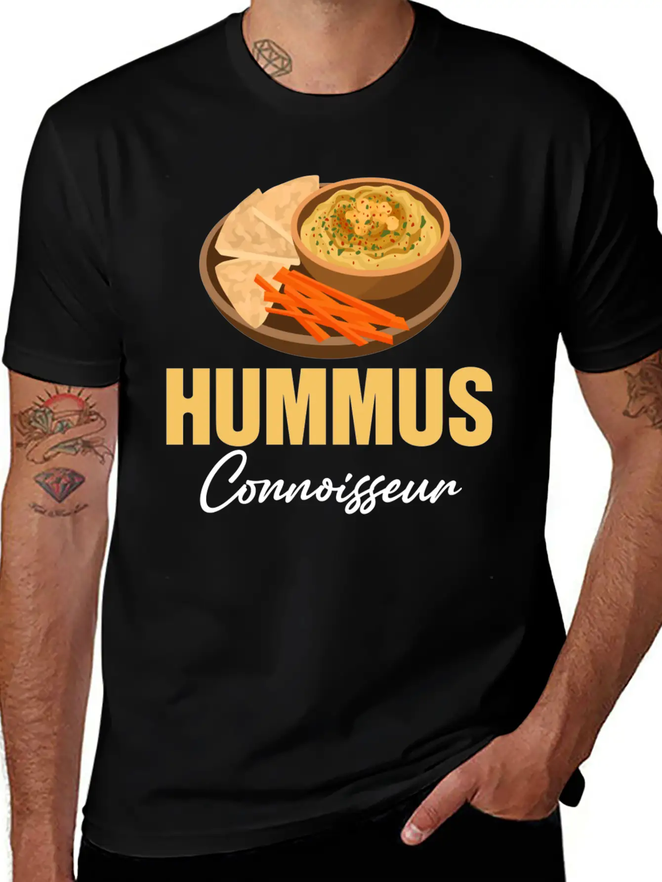 Hummus Connoisseur Gluten-free Falafel Jewish Classic Cotton Tee – Unisex Comfort For Any Season