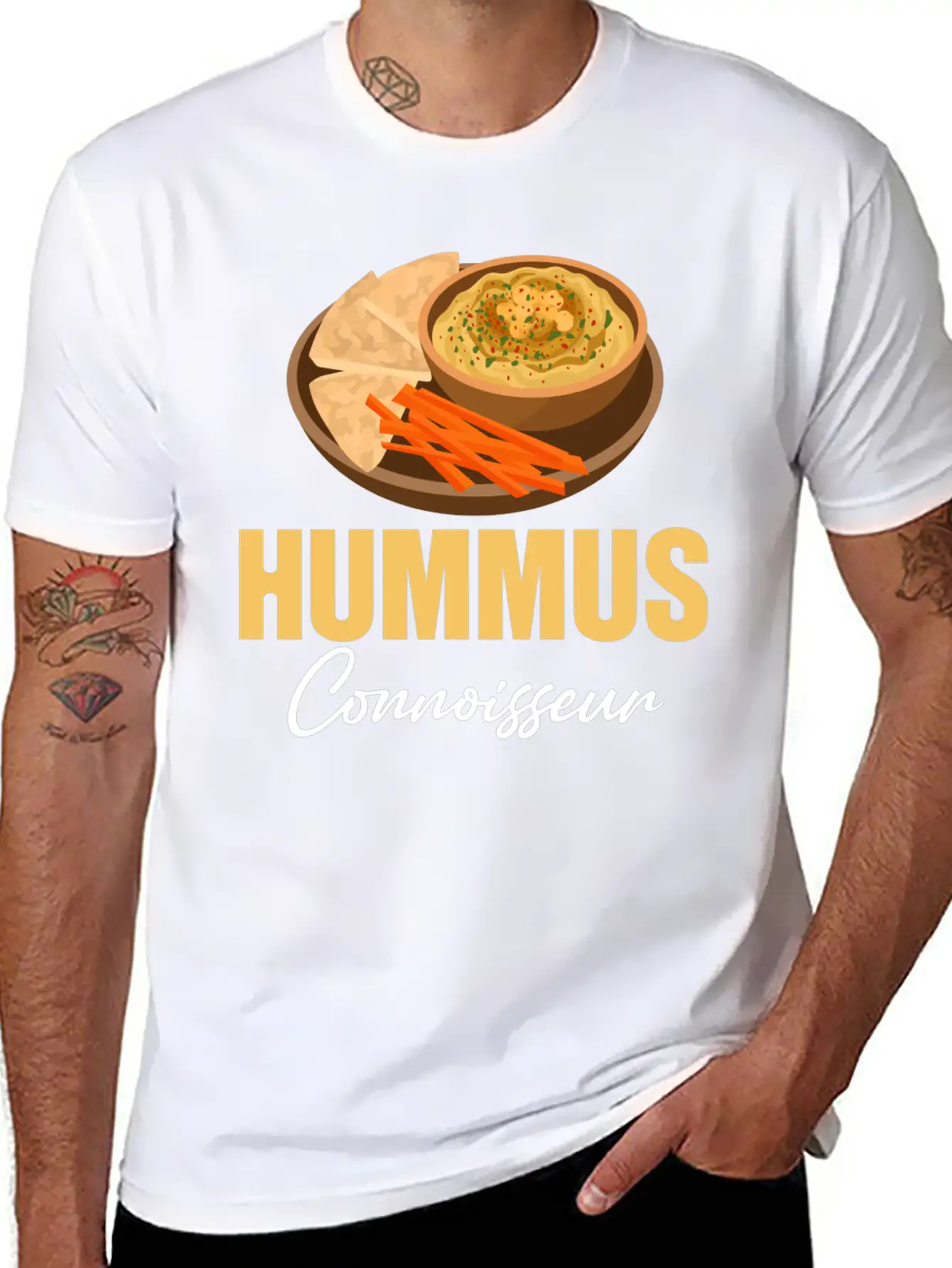 Hummus Connoisseur Gluten-free Falafel Jewish Classic Cotton Tee – Unisex Comfort For Any Season