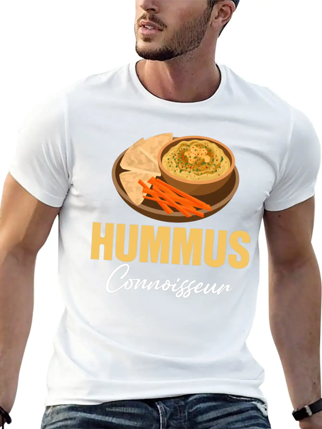 Hummus Connoisseur Gluten-free Falafel Jewish Classic Cotton Tee – Unisex Comfort For Any Season