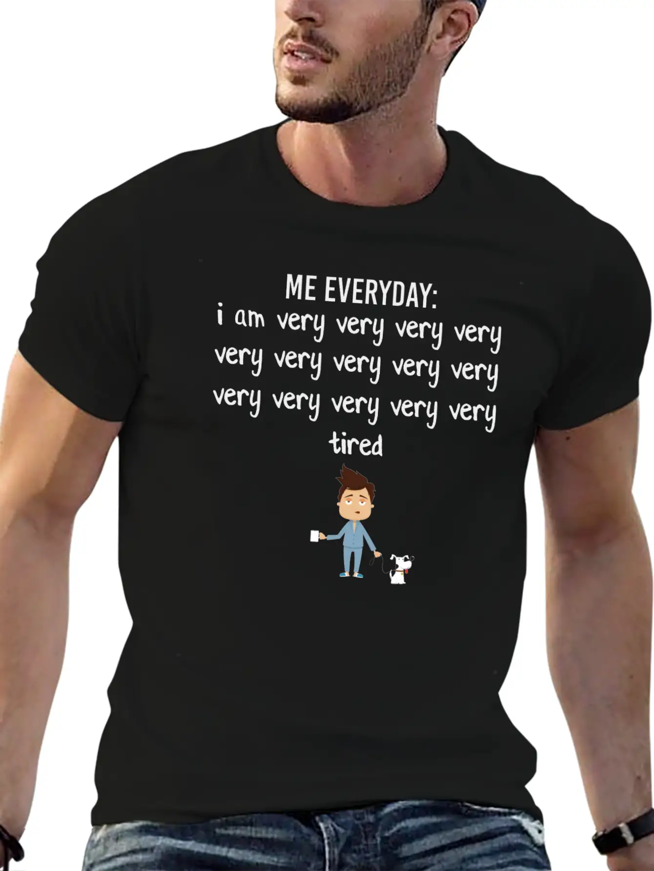 I Am Very Tired Casual Graphic T-Shirt – Simple And Comfortable Daily Wear