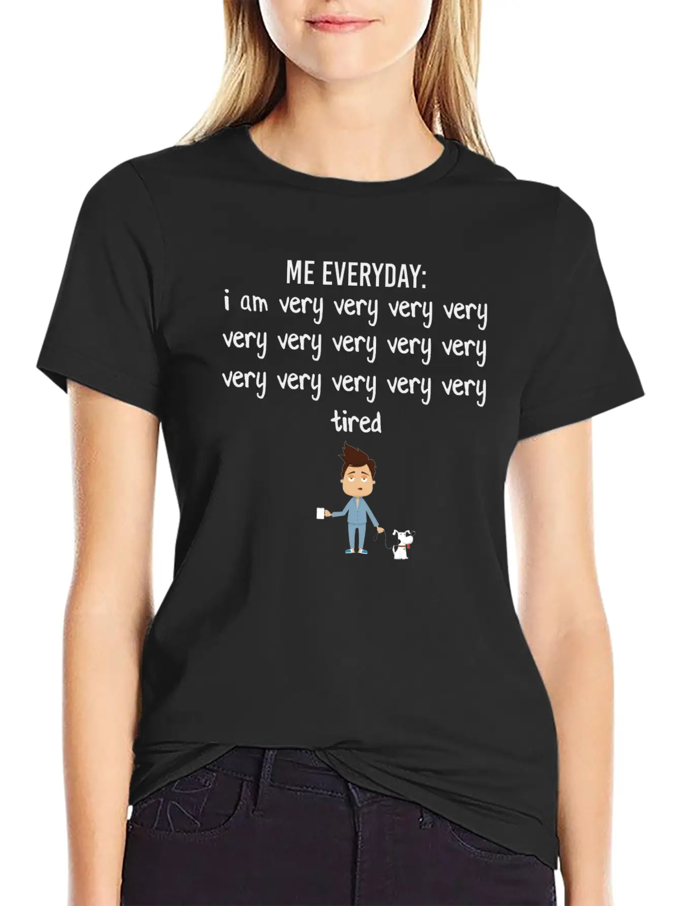 I Am Very Tired Casual Graphic T-Shirt – Simple And Comfortable Daily Wear