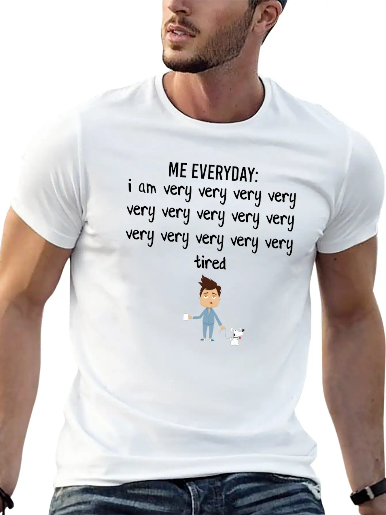 I Am Very Tired Casual Graphic T-Shirt – Simple And Comfortable Daily Wear