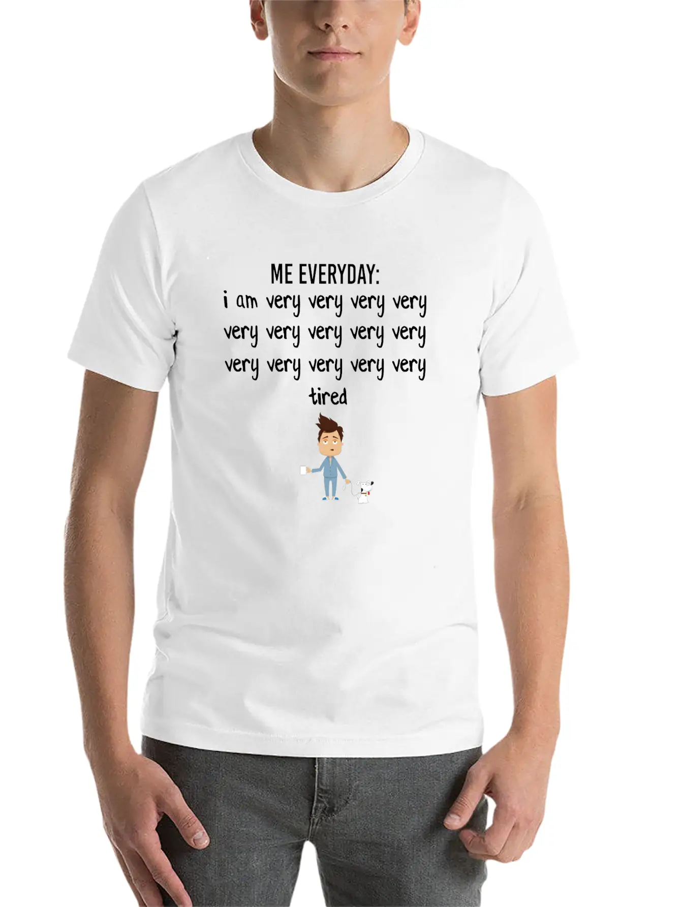 I Am Very Tired Casual Graphic T-Shirt – Simple And Comfortable Daily Wear