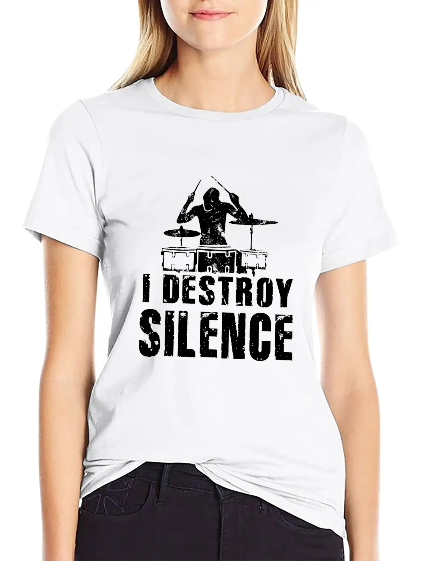 I Destroy Silence Essential Unisex Summer Tee – Soft Cotton Casual Fit