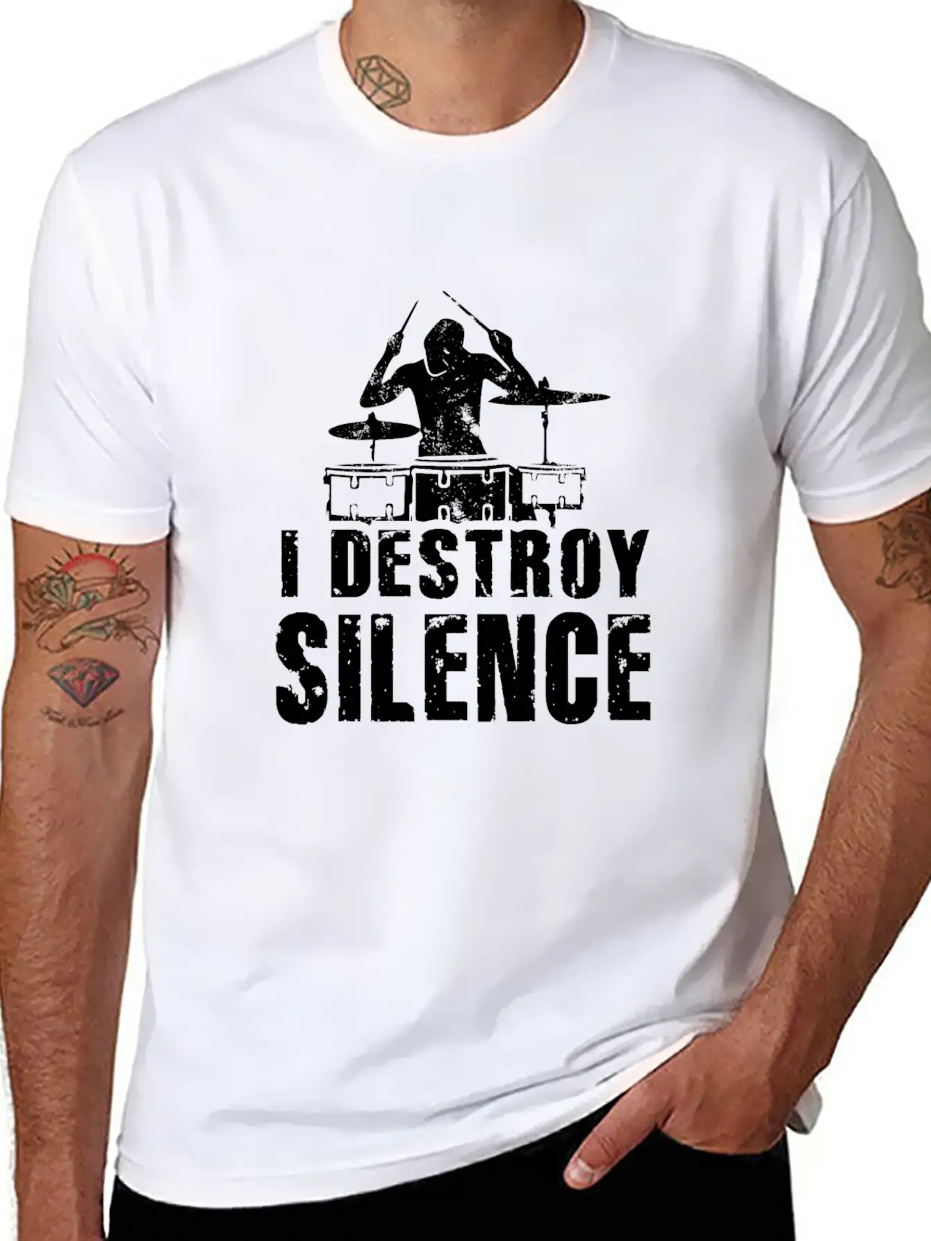 I Destroy Silence Essential Unisex Summer Tee – Soft Cotton Casual Fit