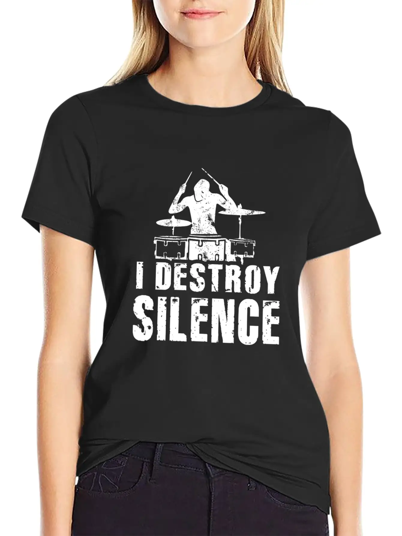 I Destroy Silence Essential Unisex Summer Tee – Soft Cotton Casual Fit