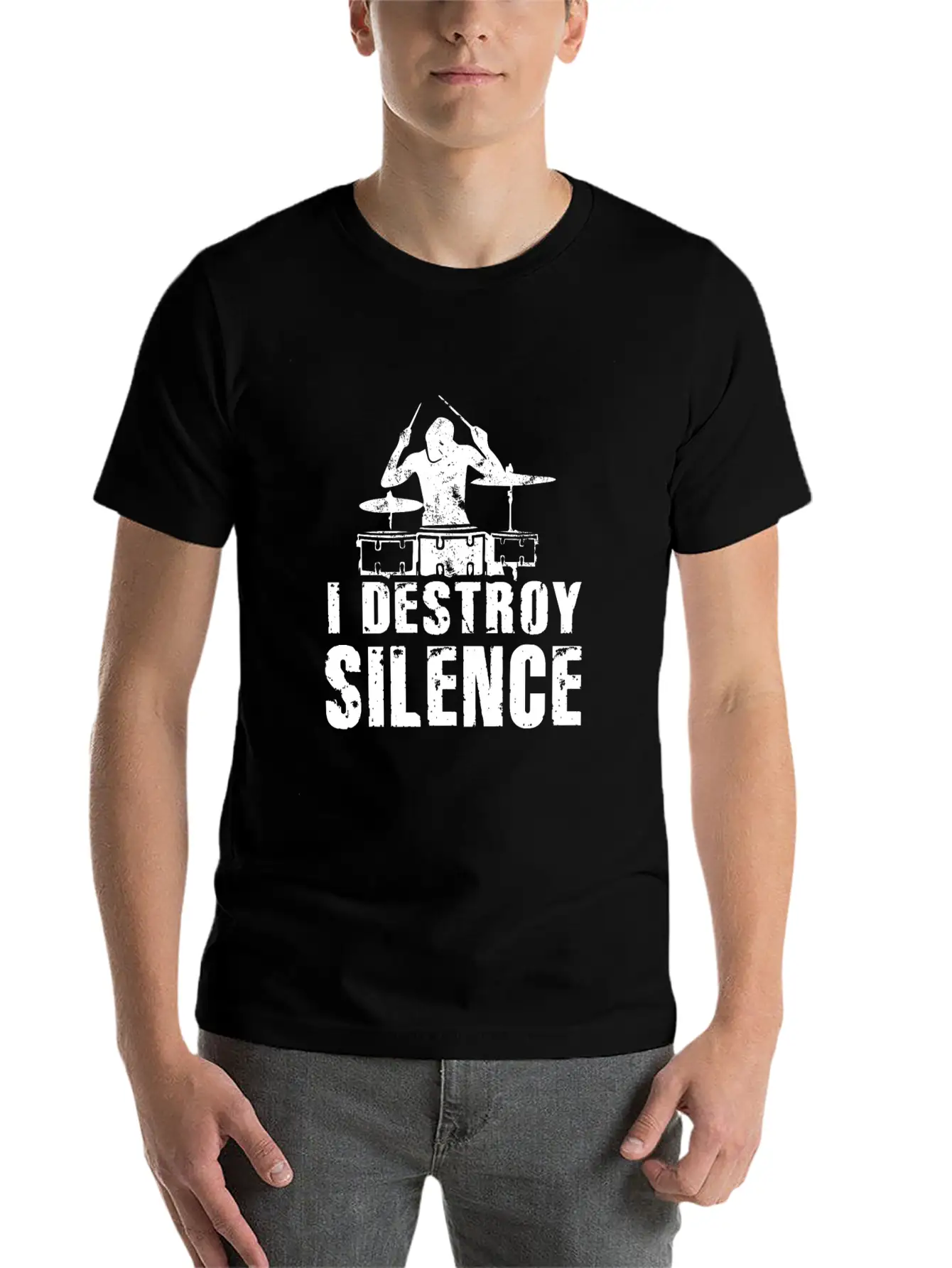 I Destroy Silence Essential Unisex Summer Tee – Soft Cotton Casual Fit
