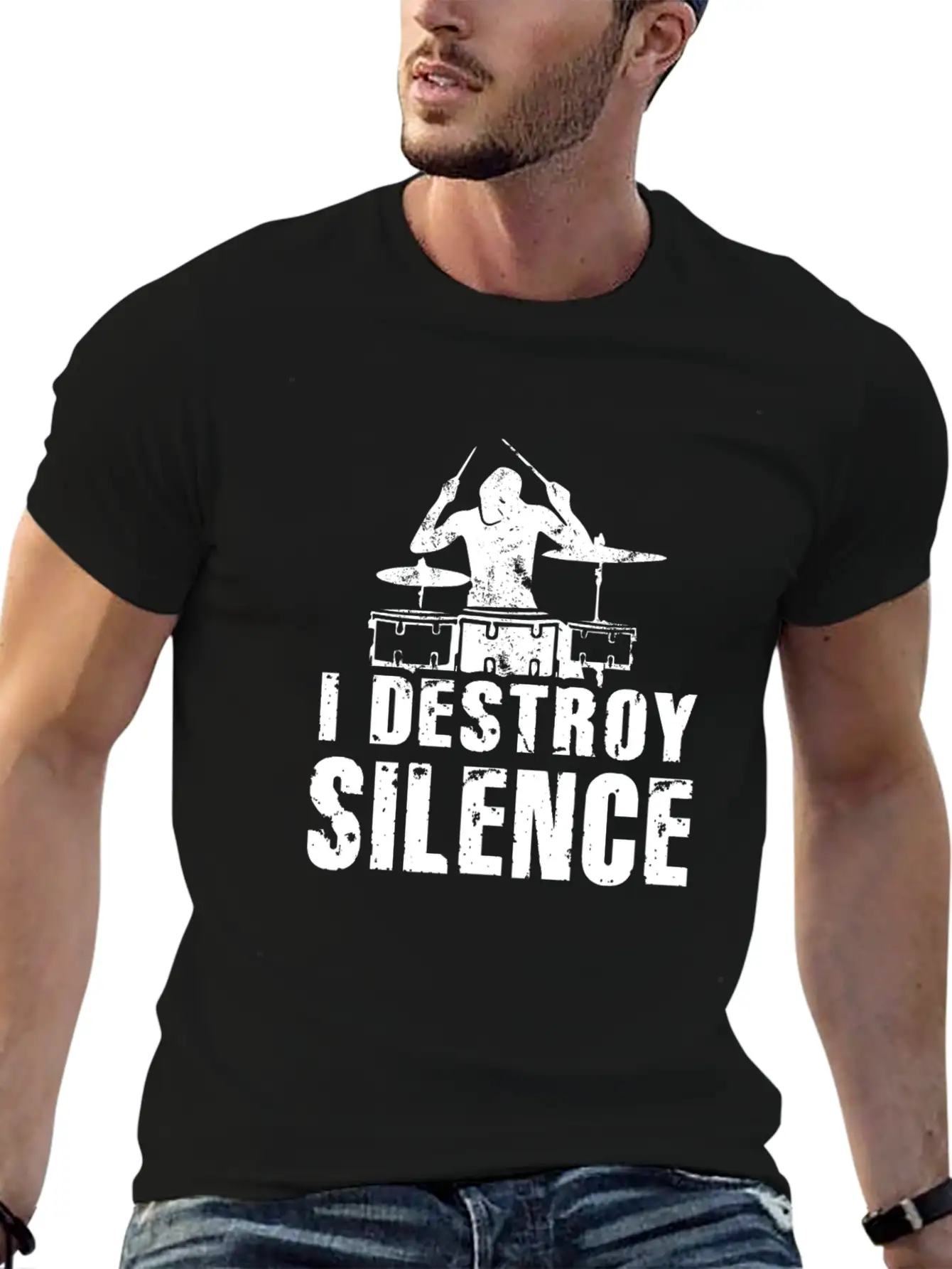 I Destroy Silence Essential Unisex Summer Tee – Soft Cotton Casual Fit