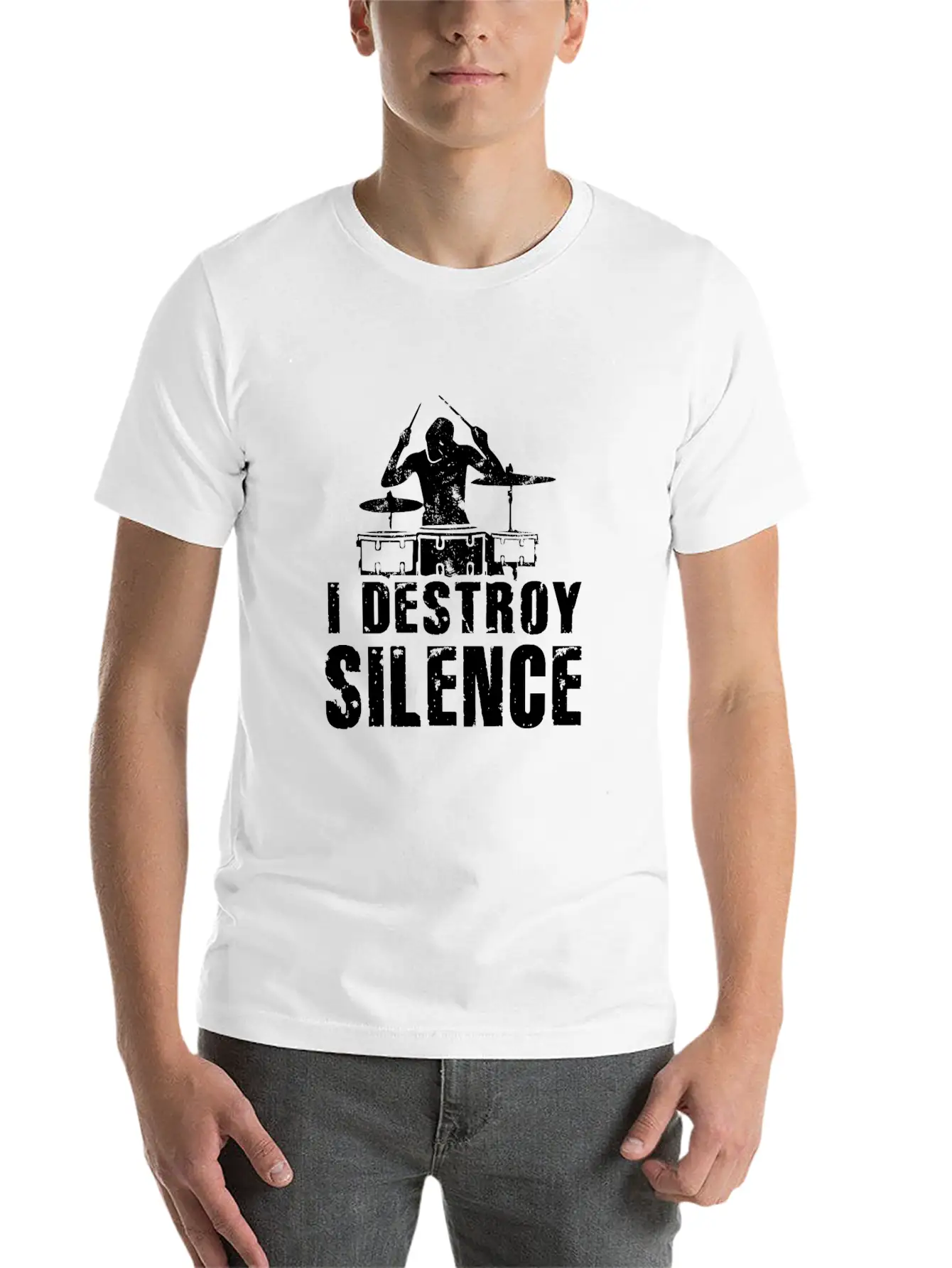 I Destroy Silence Essential Unisex Summer Tee – Soft Cotton Casual Fit
