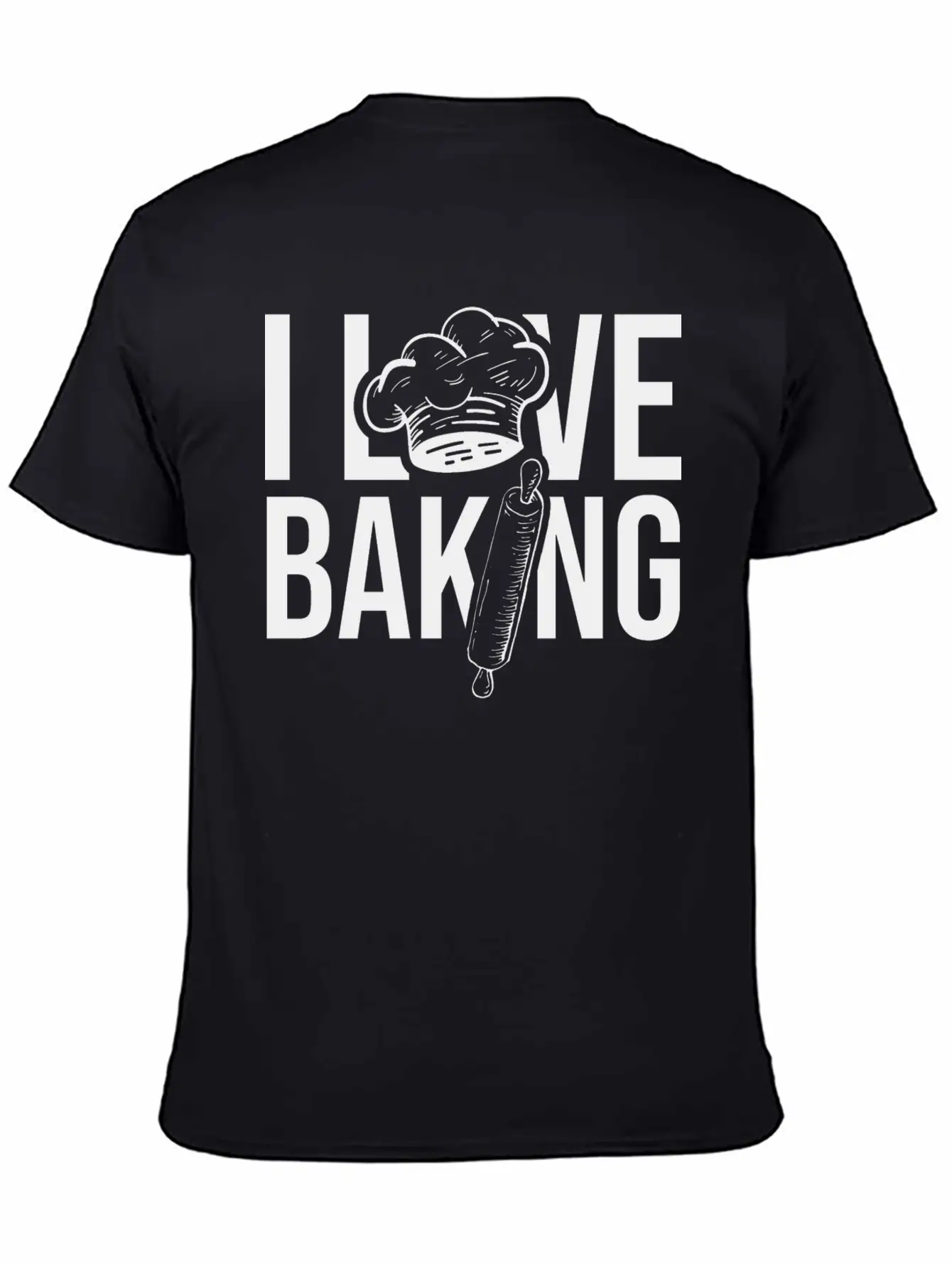 I Love Baking Hobby Bakery Bake Baker Casual Graphic T-Shirt – Simple And Comfortable Daily Wear