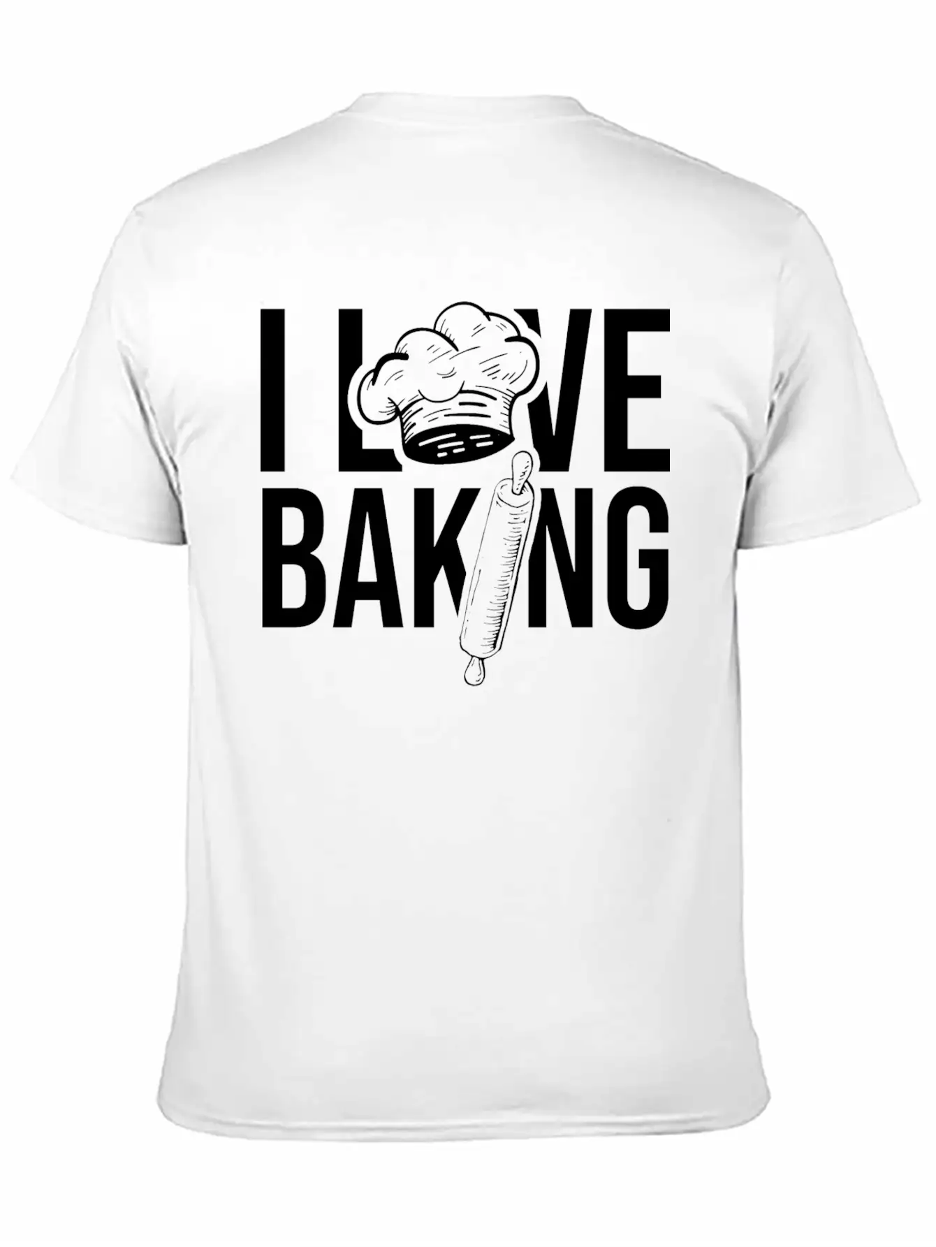I Love Baking Hobby Bakery Bake Baker Casual Graphic T-Shirt – Simple And Comfortable Daily Wear