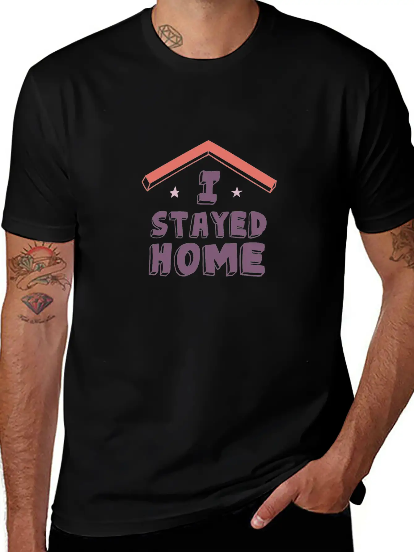 I Stayed Home Classic Cotton Tee – Unisex Comfort For Any Season