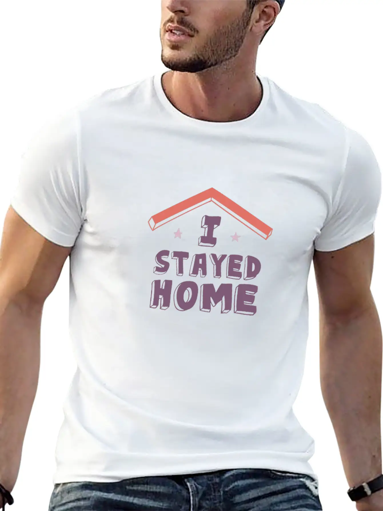 I Stayed Home Classic Cotton Tee – Unisex Comfort For Any Season