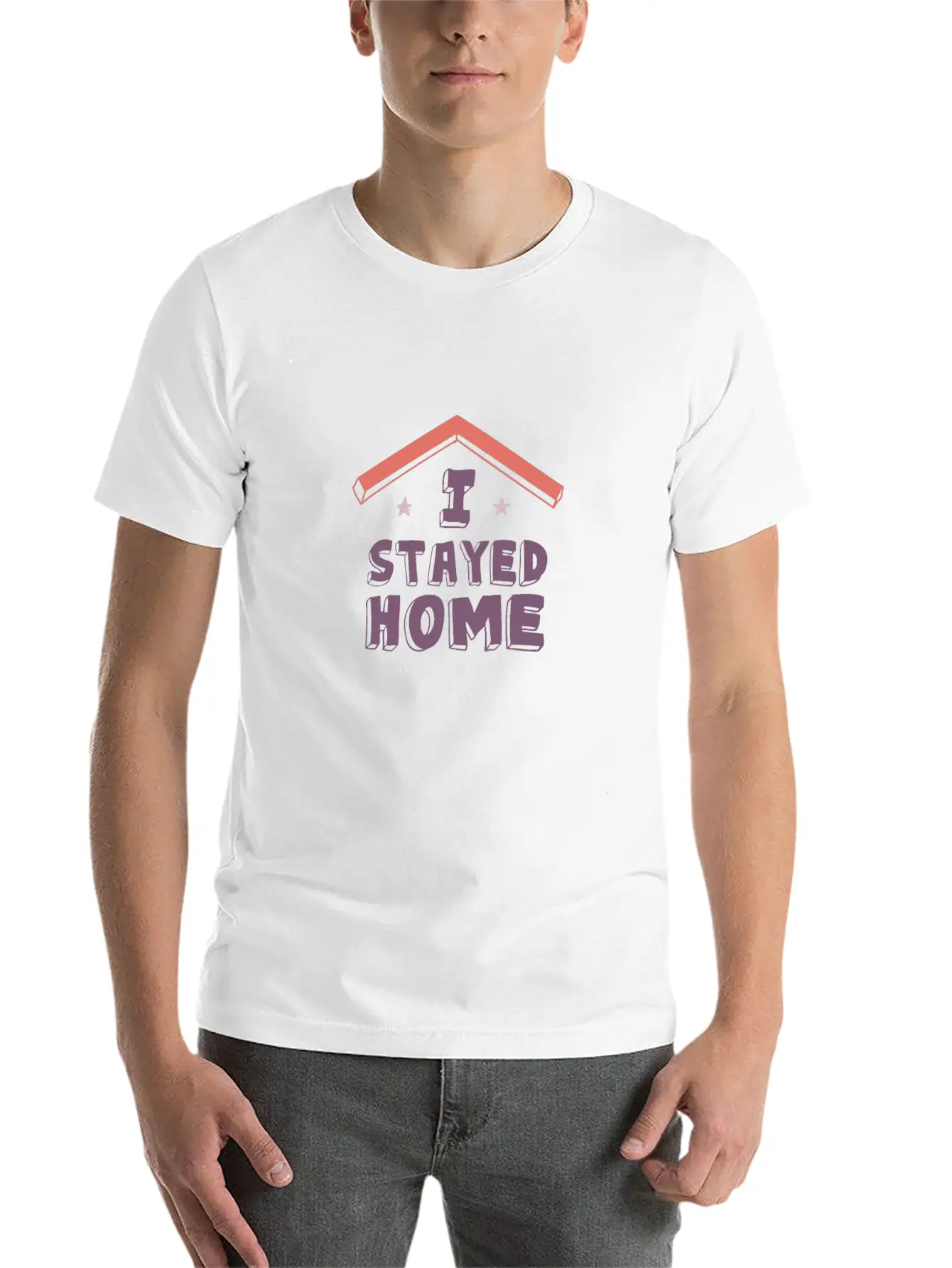 I Stayed Home Classic Cotton Tee – Unisex Comfort For Any Season