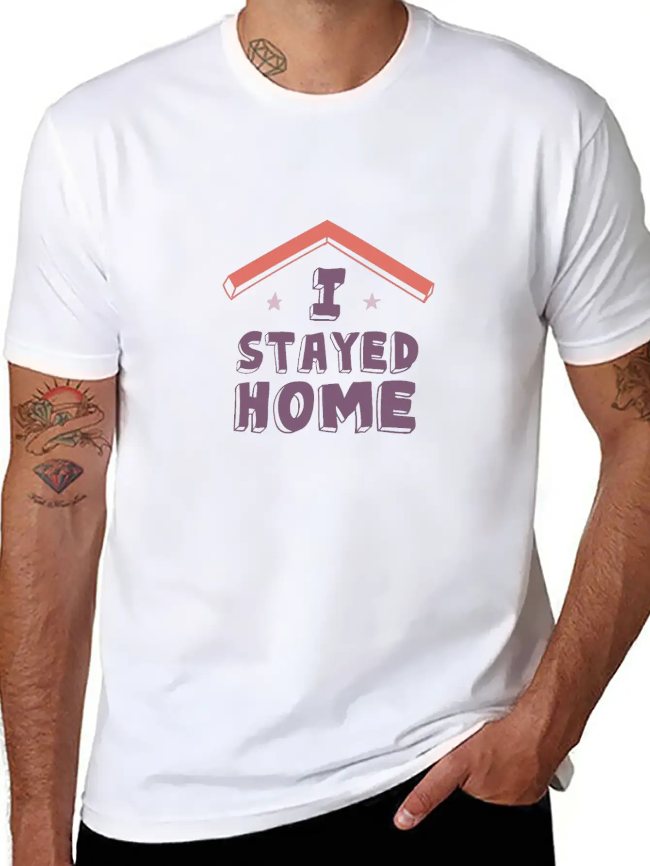I Stayed Home Classic Cotton Tee – Unisex Comfort For Any Season