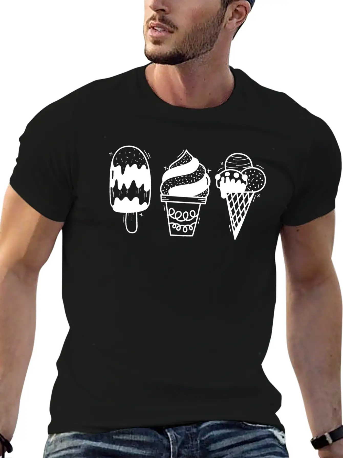Ice Casual Graphic T-Shirt – Simple And Comfortable Daily Wear