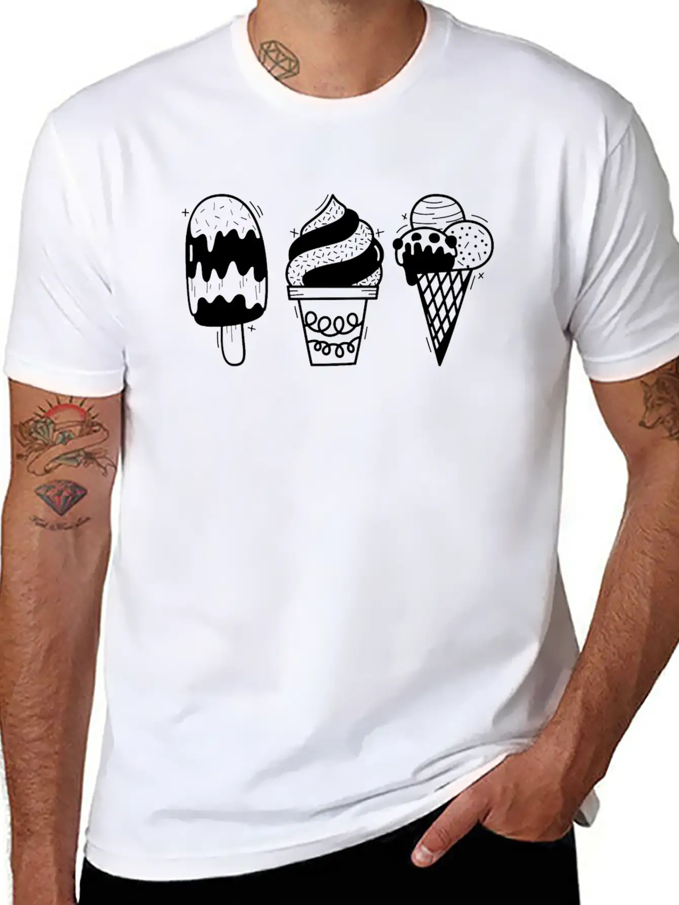 Ice Casual Graphic T-Shirt – Simple And Comfortable Daily Wear