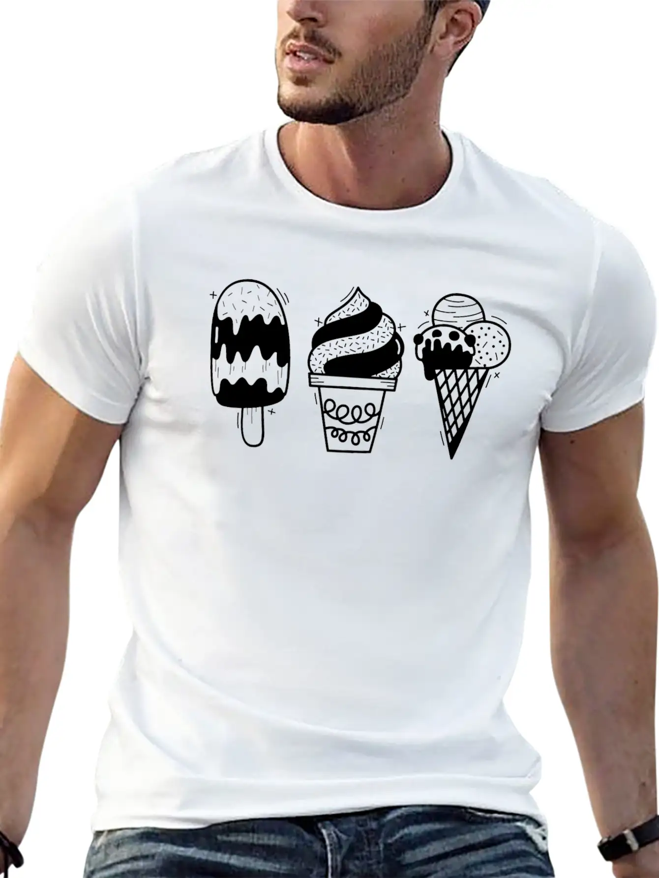 Ice Casual Graphic T-Shirt – Simple And Comfortable Daily Wear