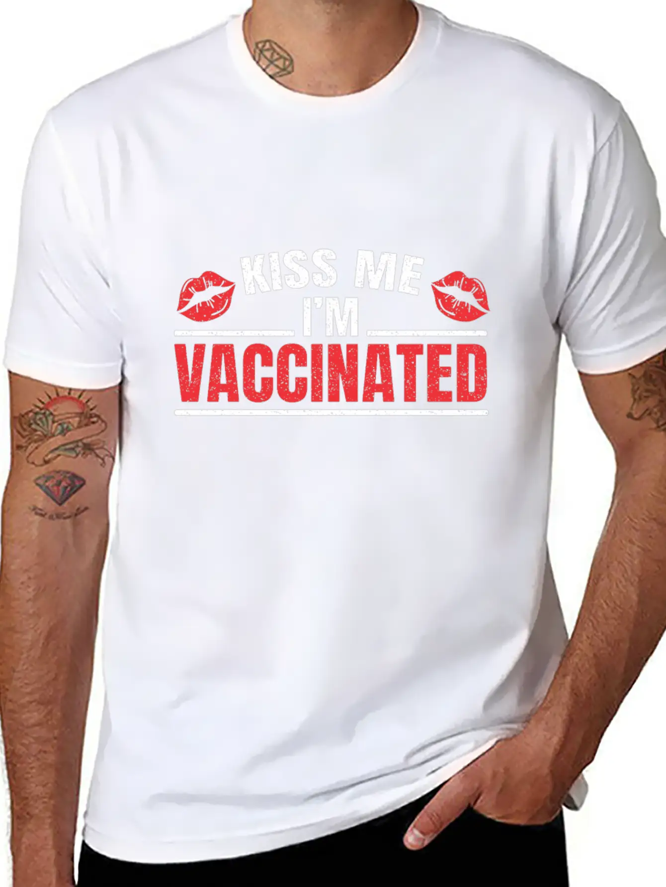 I'm Vaccinated Vaccination Vax Immunization Pro Casual Graphic T-Shirt – Simple And Comfortable Daily Wear