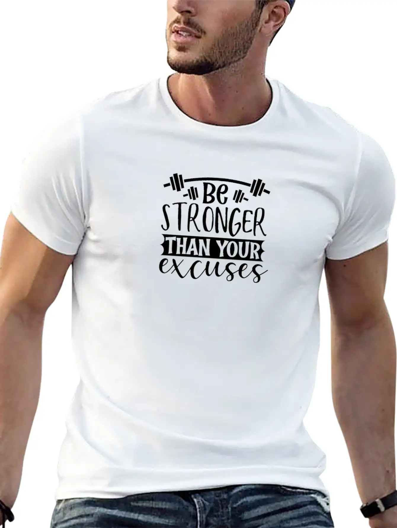 Inspirational Quotes Be Stronger Than Your Classic Cotton Tee – Unisex Comfort For Any Season