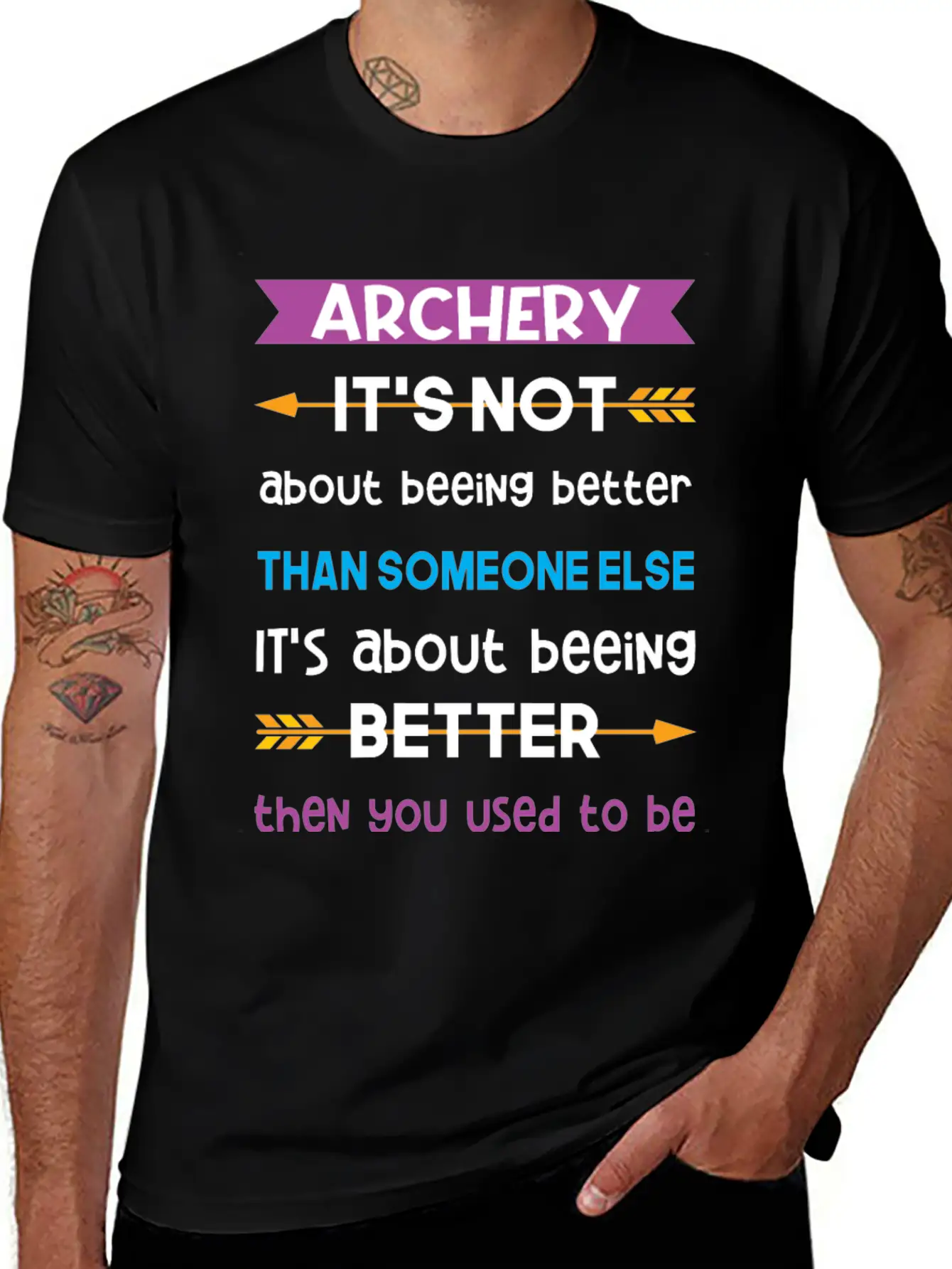Its Not About Beeing Better Than Someone Else Classic Cotton Tee – Unisex Comfort For Any Season