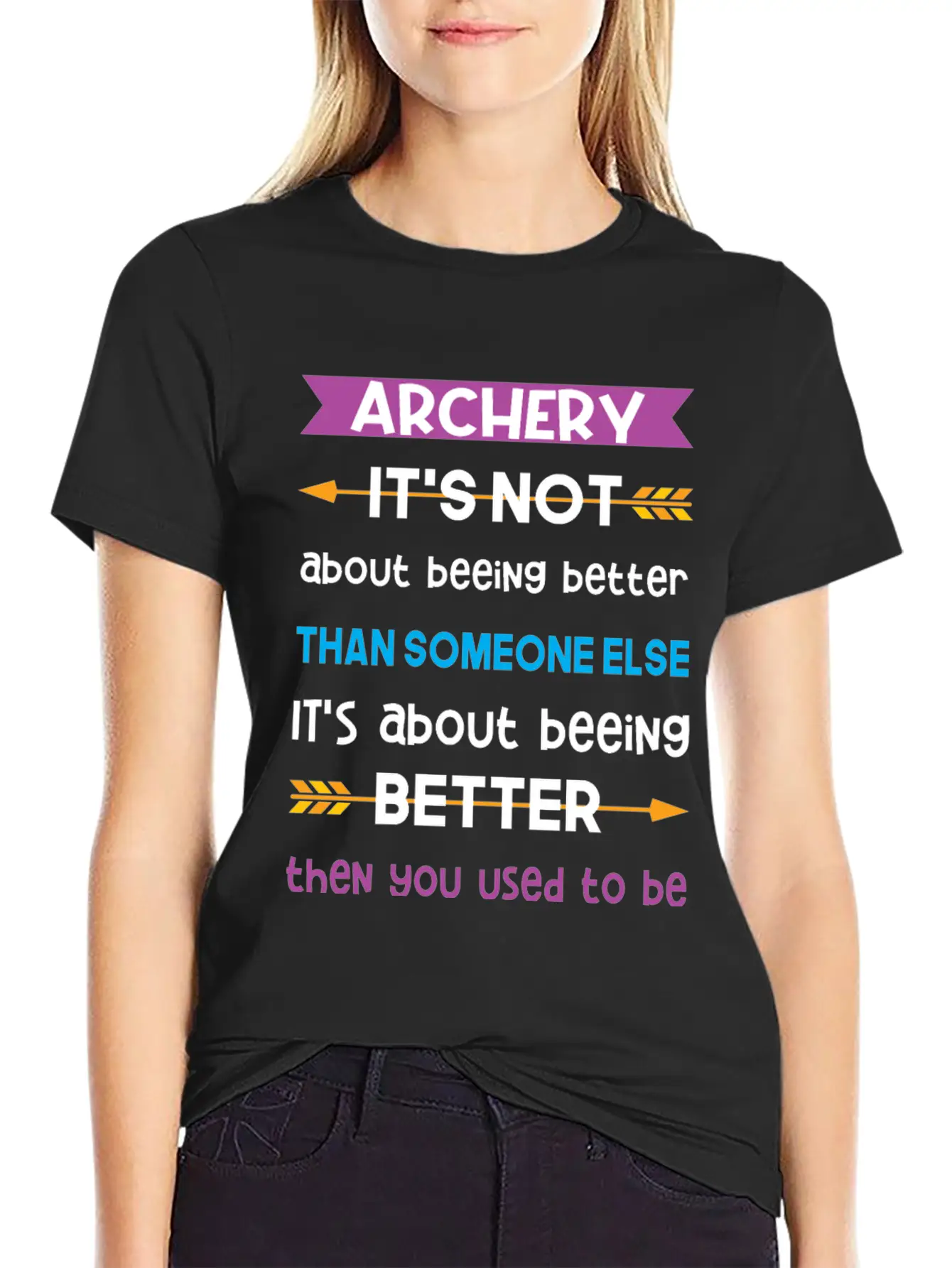 Its Not About Beeing Better Than Someone Else Classic Cotton Tee – Unisex Comfort For Any Season