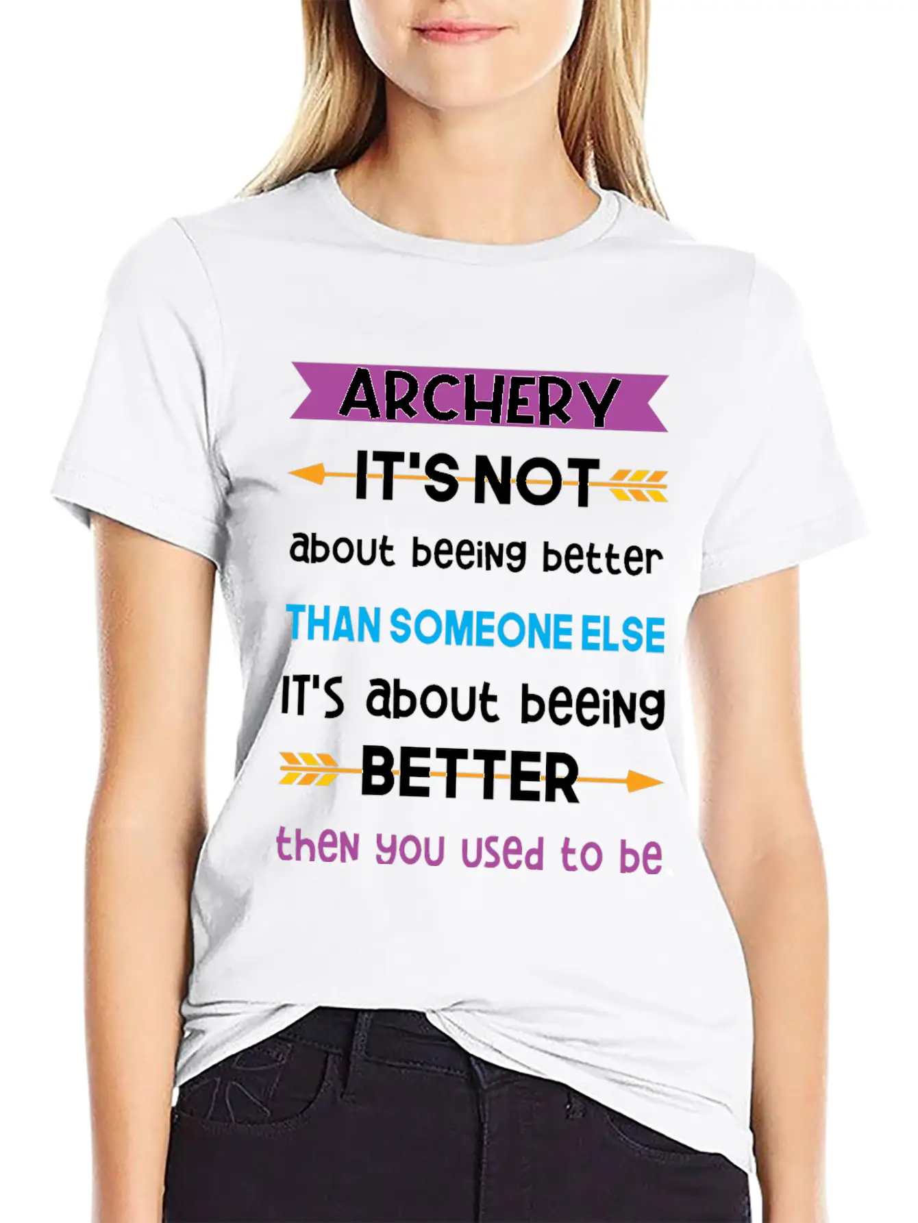 Its Not About Beeing Better Than Someone Else Classic Cotton Tee – Unisex Comfort For Any Season