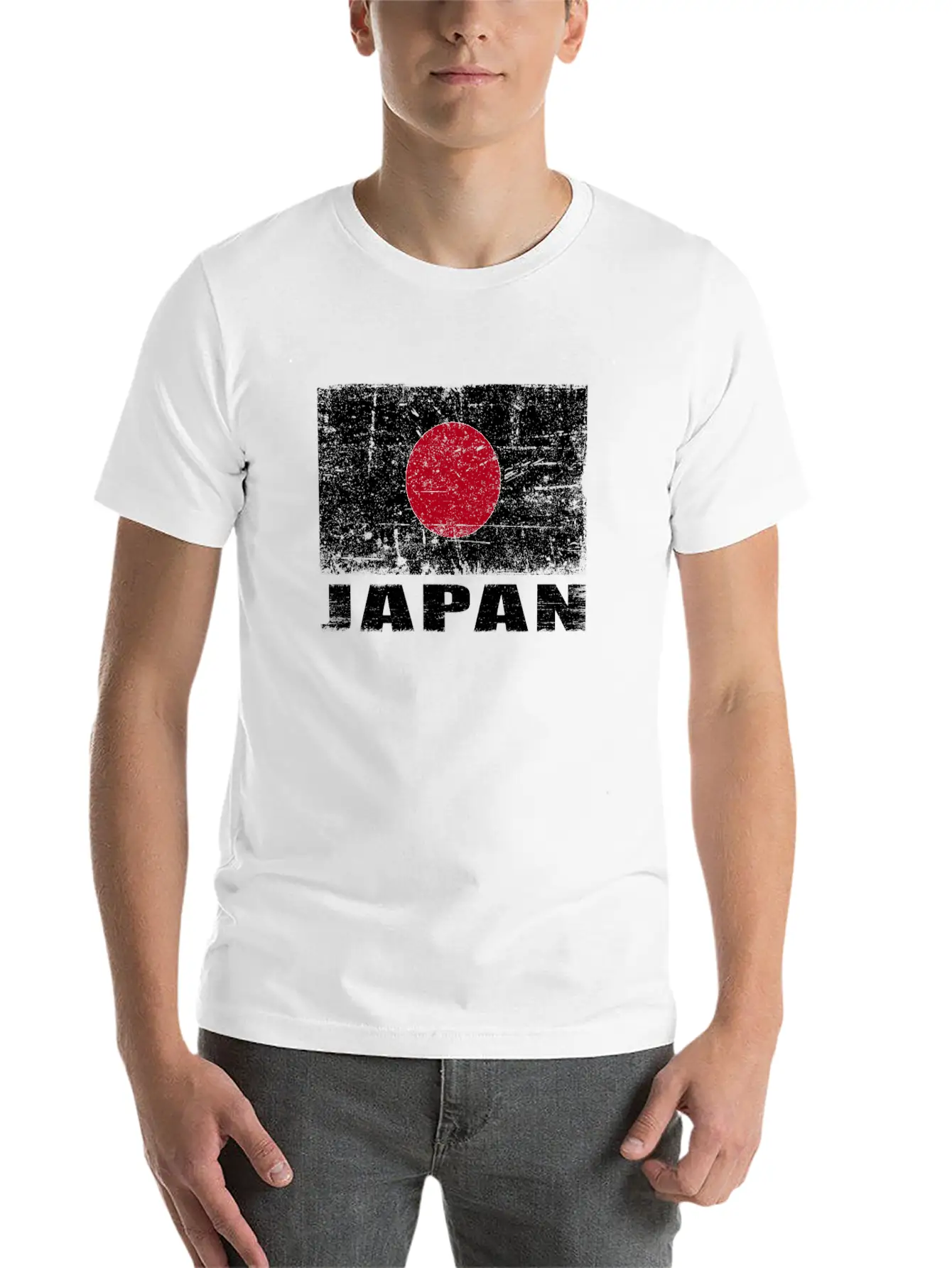 Japan Flag Grunge Country Flag Japan Classic Cotton Tee – Unisex Comfort For Any Season