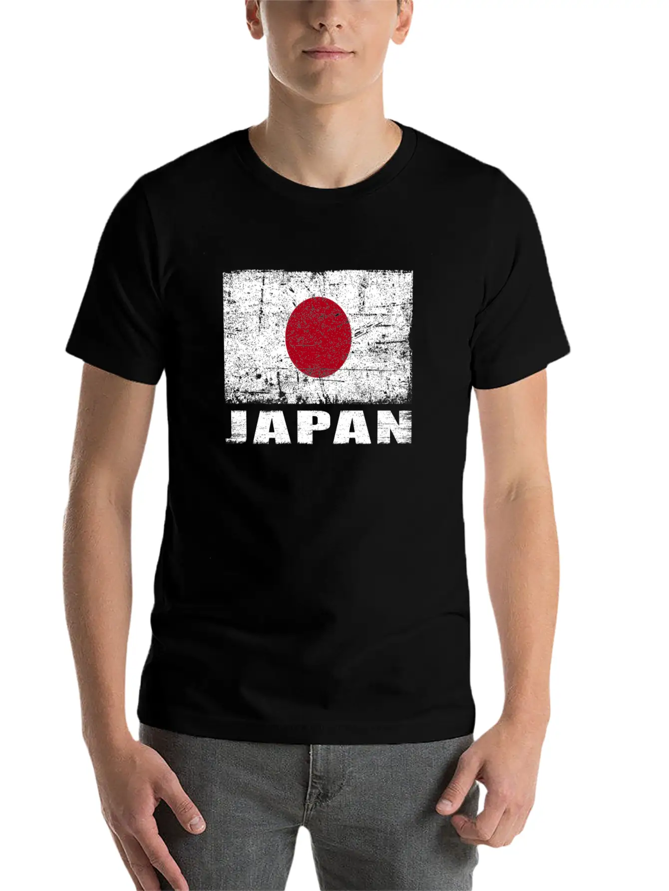 Japan Flag Grunge Country Flag Japan Classic Cotton Tee – Unisex Comfort For Any Season