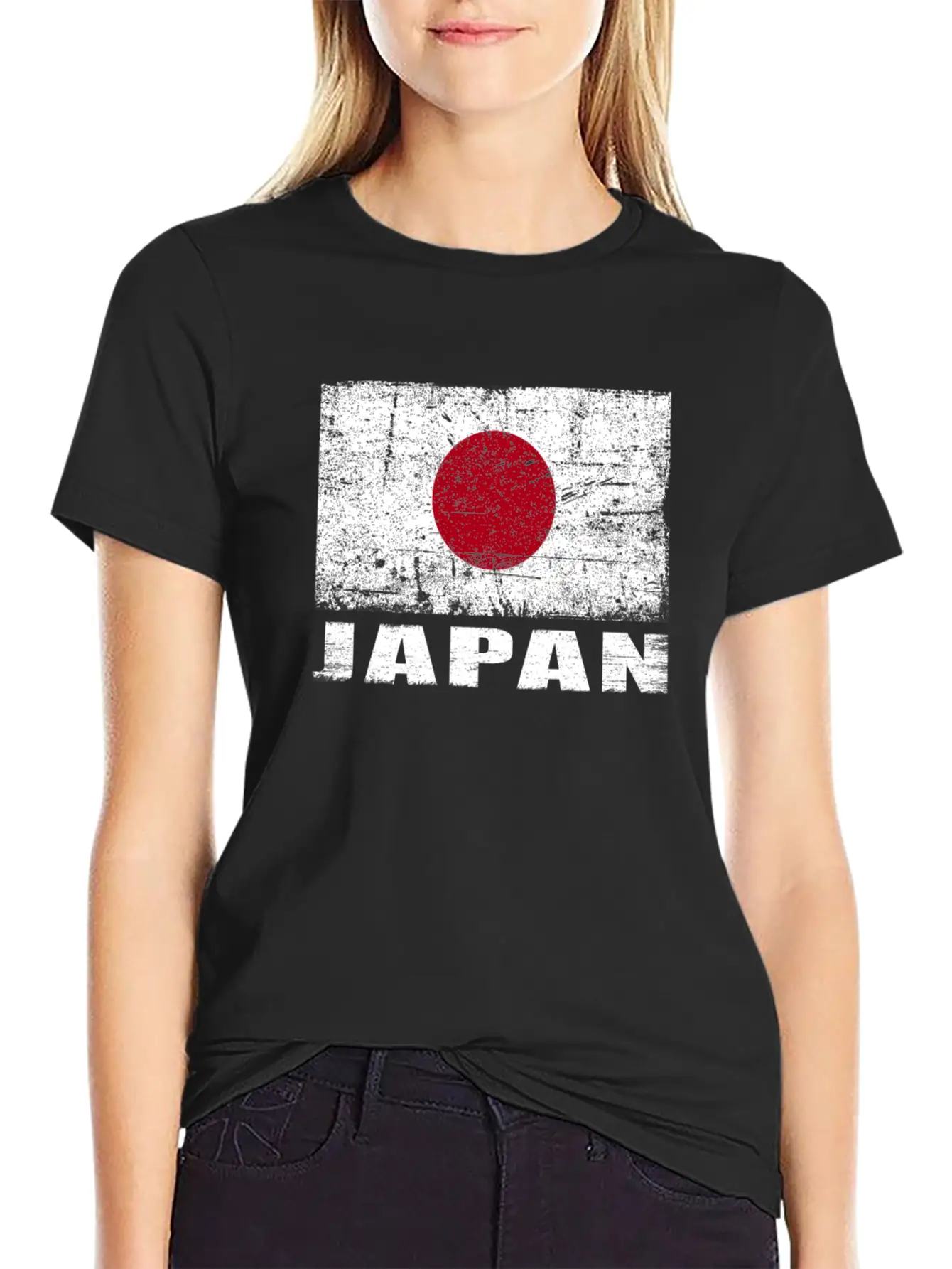 Japan Flag Grunge Country Flag Japan Classic Cotton Tee – Unisex Comfort For Any Season