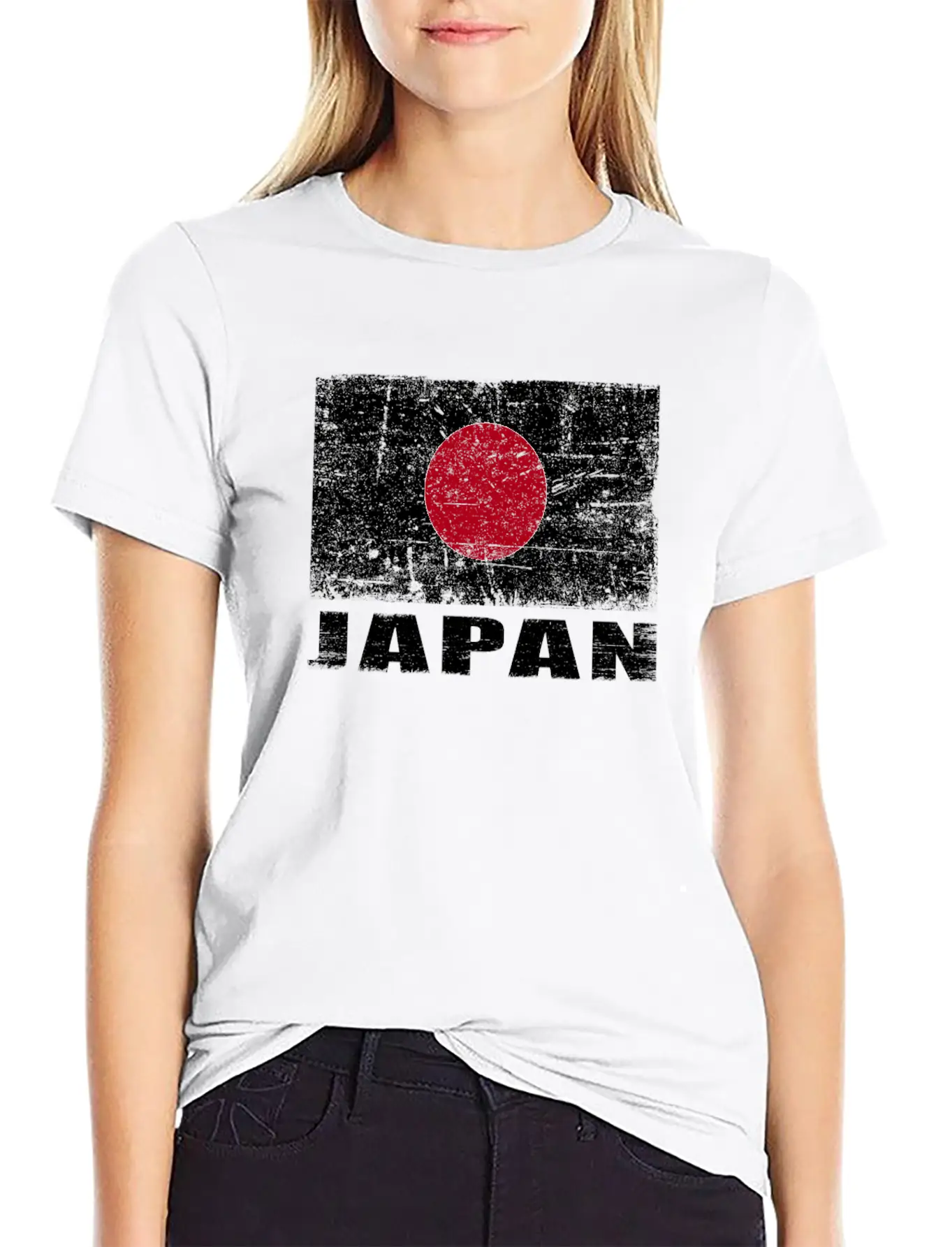 Japan Flag Grunge Country Flag Japan Classic Cotton Tee – Unisex Comfort For Any Season